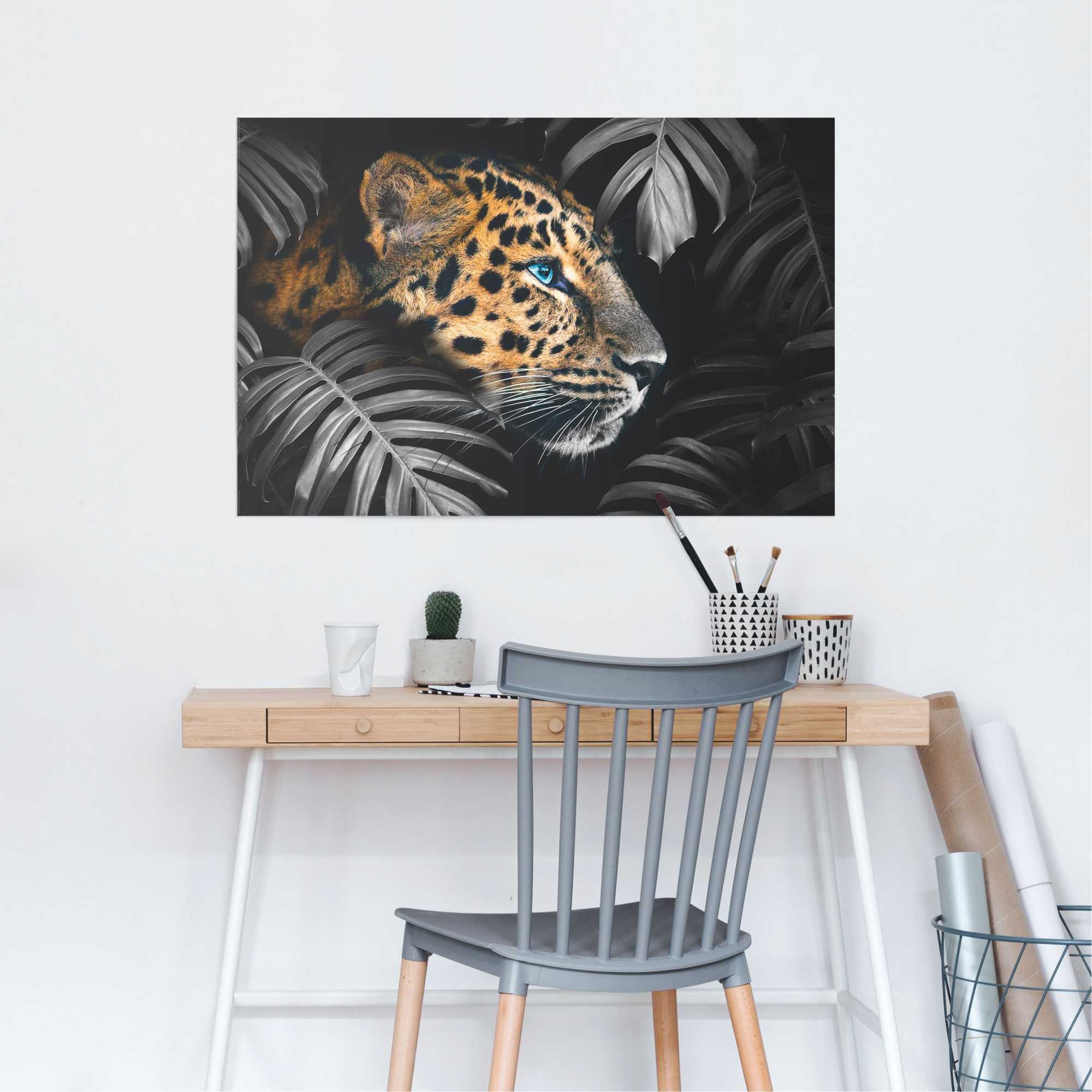 Reinders! Poster »Leopard Jungle - Eyecatcher - Tiermotiv - Modern« 1 cuis tlg.
