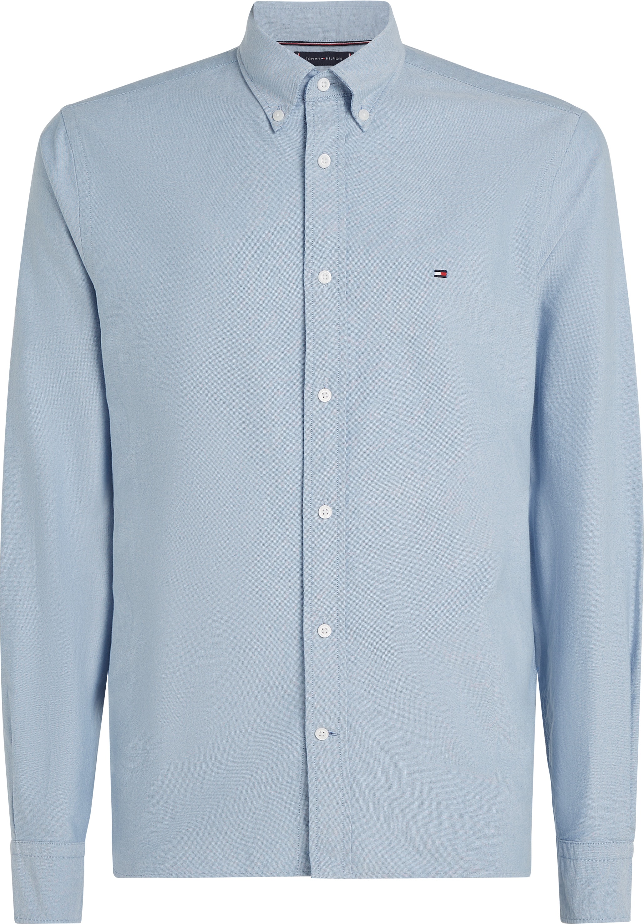 Tommy Hilfiger Big & Tall Langarmhemd »BT-SOLID HERITAGE OXFORD S-B«, in Grossen Grössen, Logostickerei