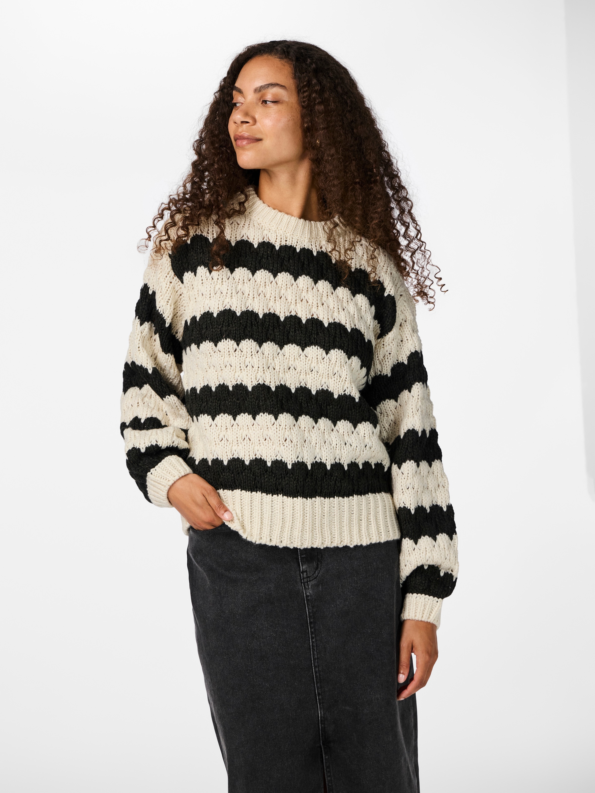 Image of Y.A.S Strickpullover "YASBUBBA LS KNIT PULLOVER S. NOOS"