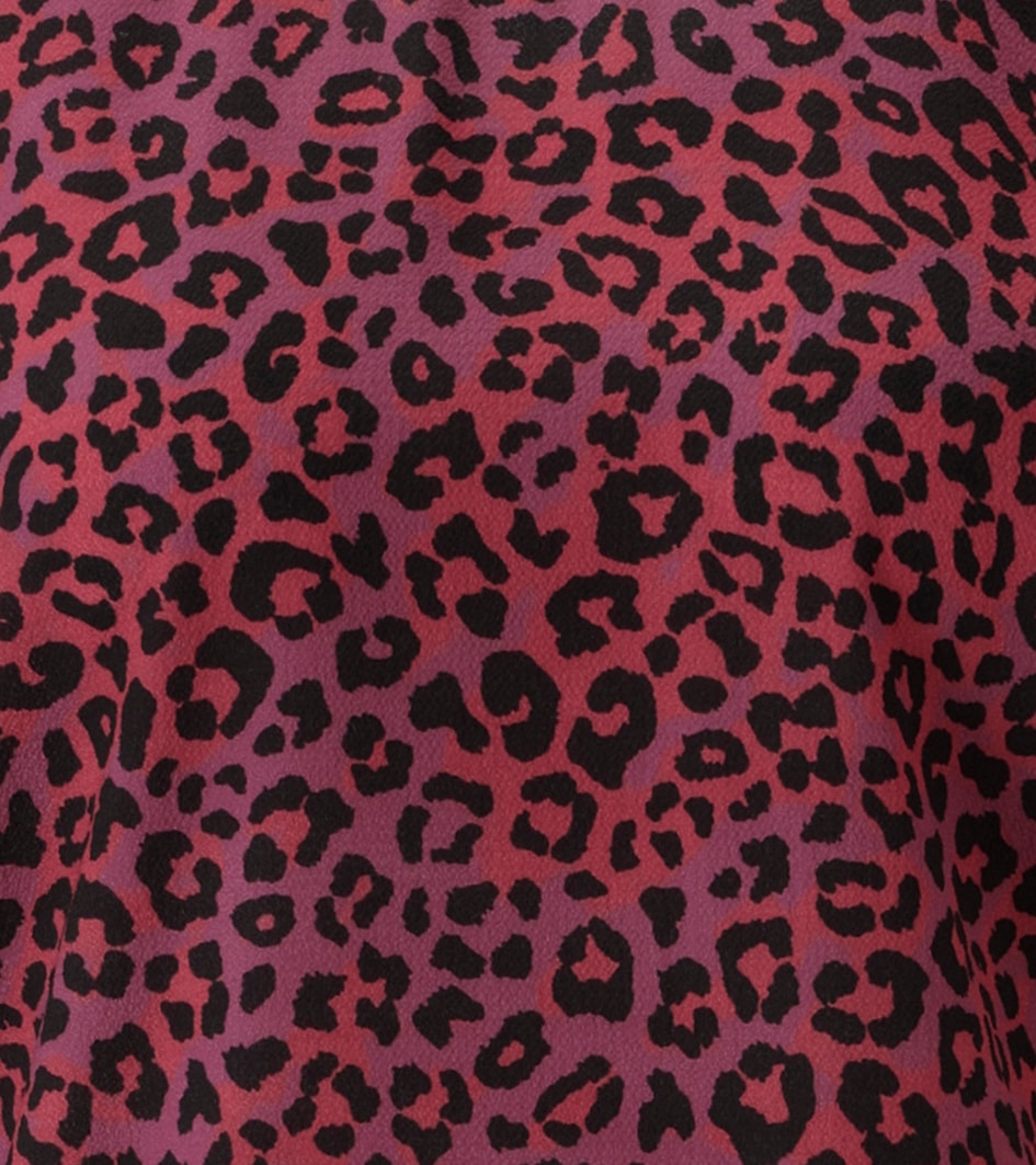 Aniston SELECTED Shirtbluse mit gestreiften Bündchen und Lepoarden-Print allover - NEUE KOLLEKTION