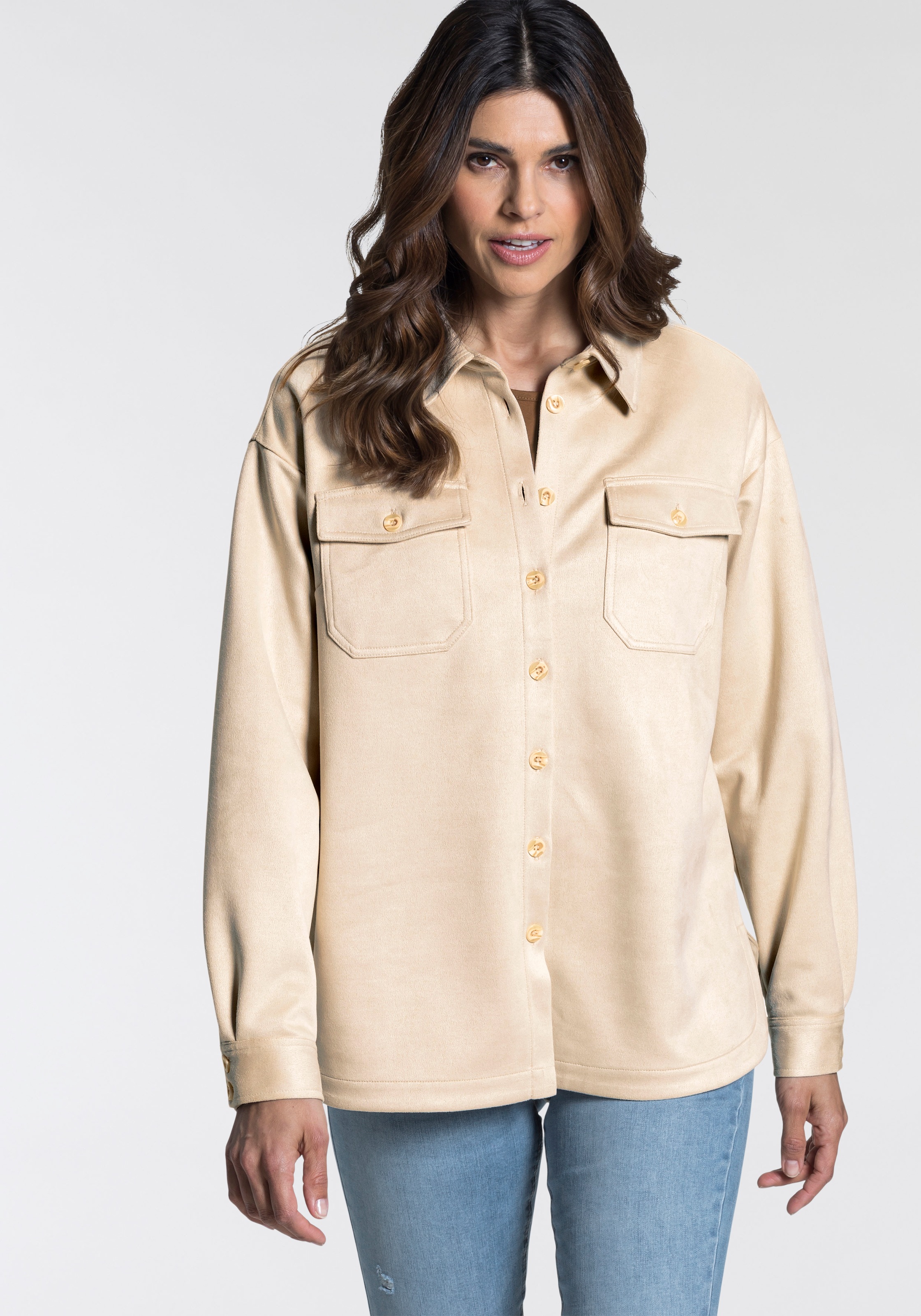 Image of Boysen's Hemdbluse, aus weicher Velours-Qualität NEUE KOLLEKTION bei Ackermann Versand Schweiz