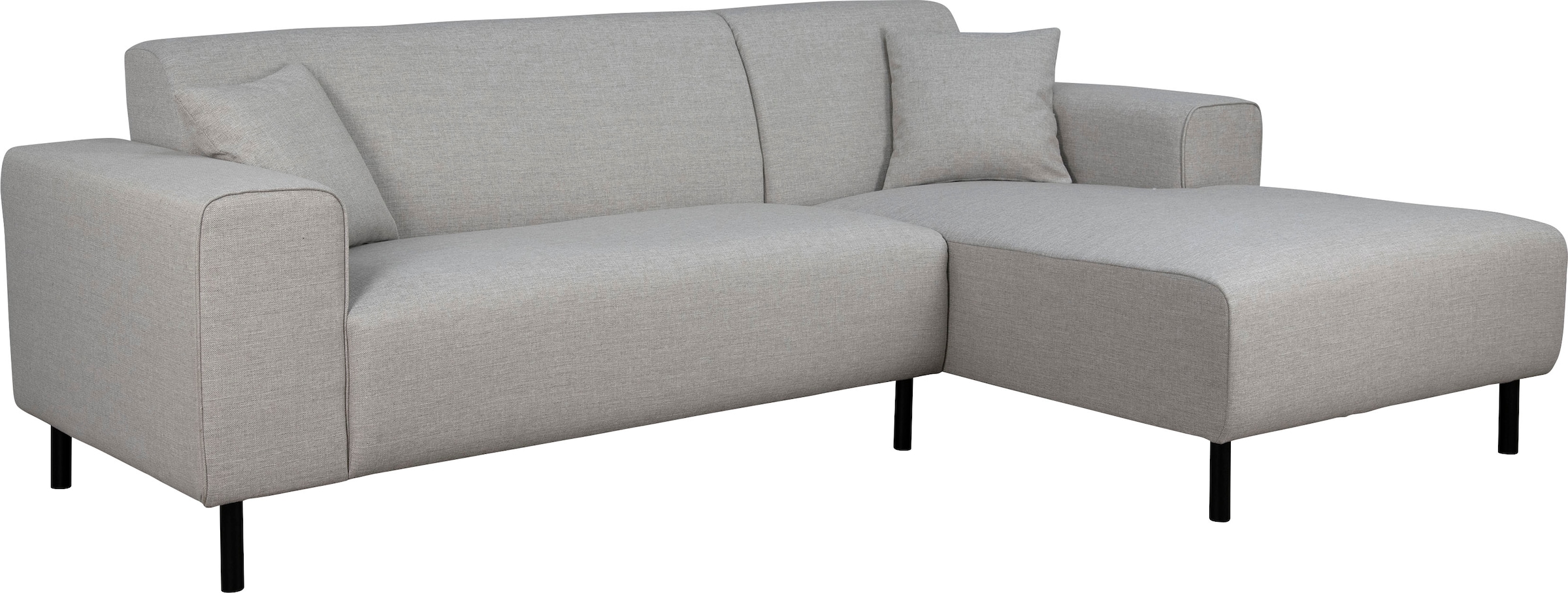 Home affaire Ecksofa »ARROS L-Form mit Wellenunterfederung, Masse B/T/H: 235/163/81 cm« incl. Zierkissen, mit Recamiere rechts/links bestellbar, auch in Cord