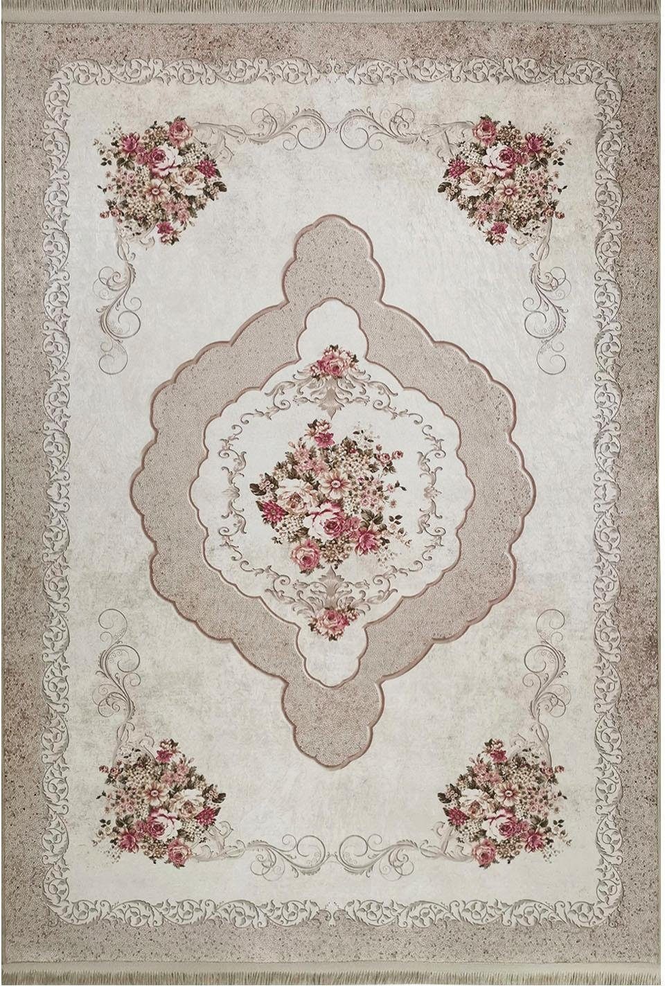 Image of RESITAL The Voice of Carpet Läufer »Sultan 006«, rechteckig, 9 mm Höhe, Teppich-Läufer, Flachgewebe, bedruckt, Orient-Optik, mit Fransen, waschbar, ideal im Flur & Schlafzimmer bei Ackermann Versand Schweiz