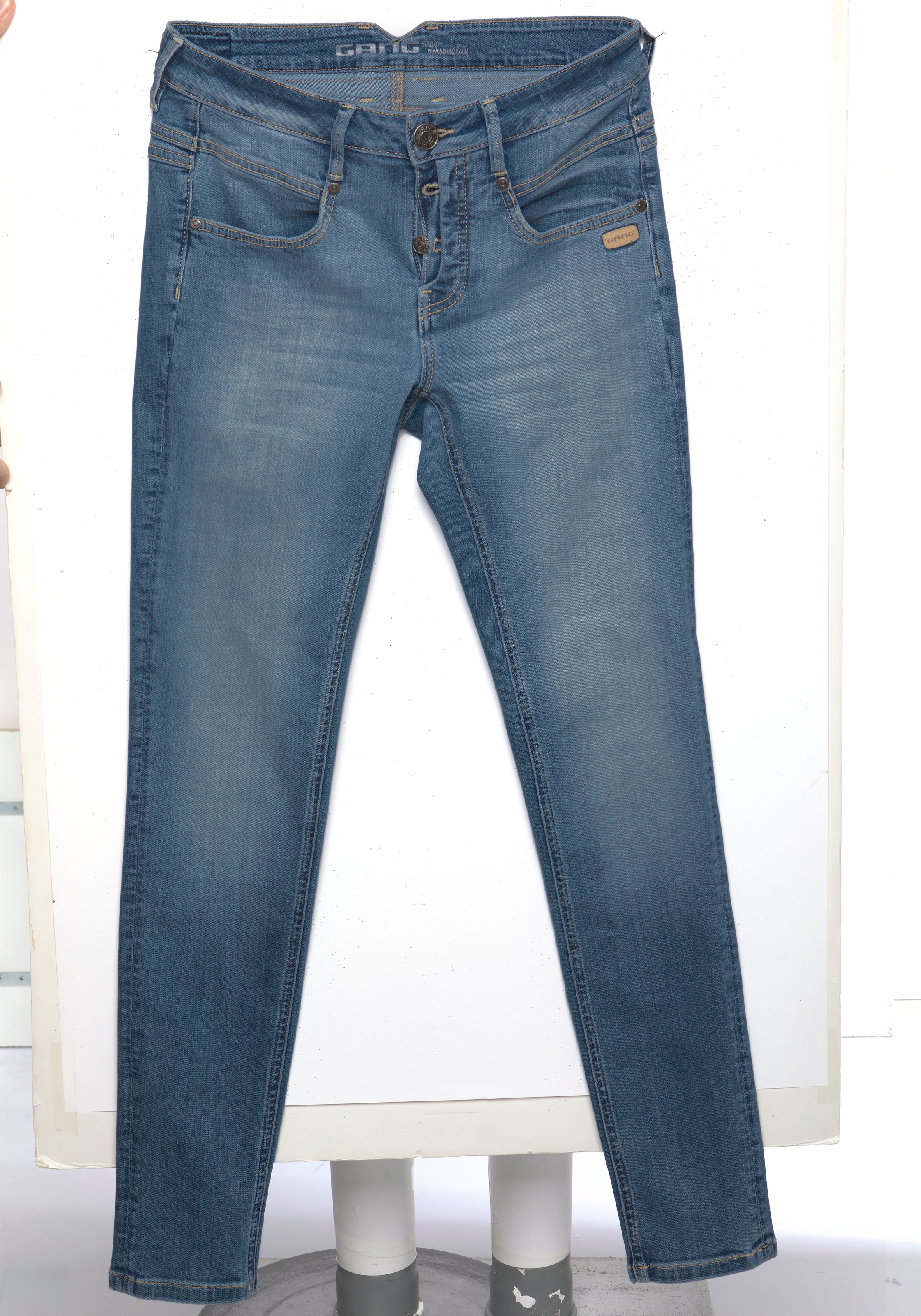 GANG Skinny-fit-Jeans »94Medina«, mit stylischer halb offener Knopfleiste