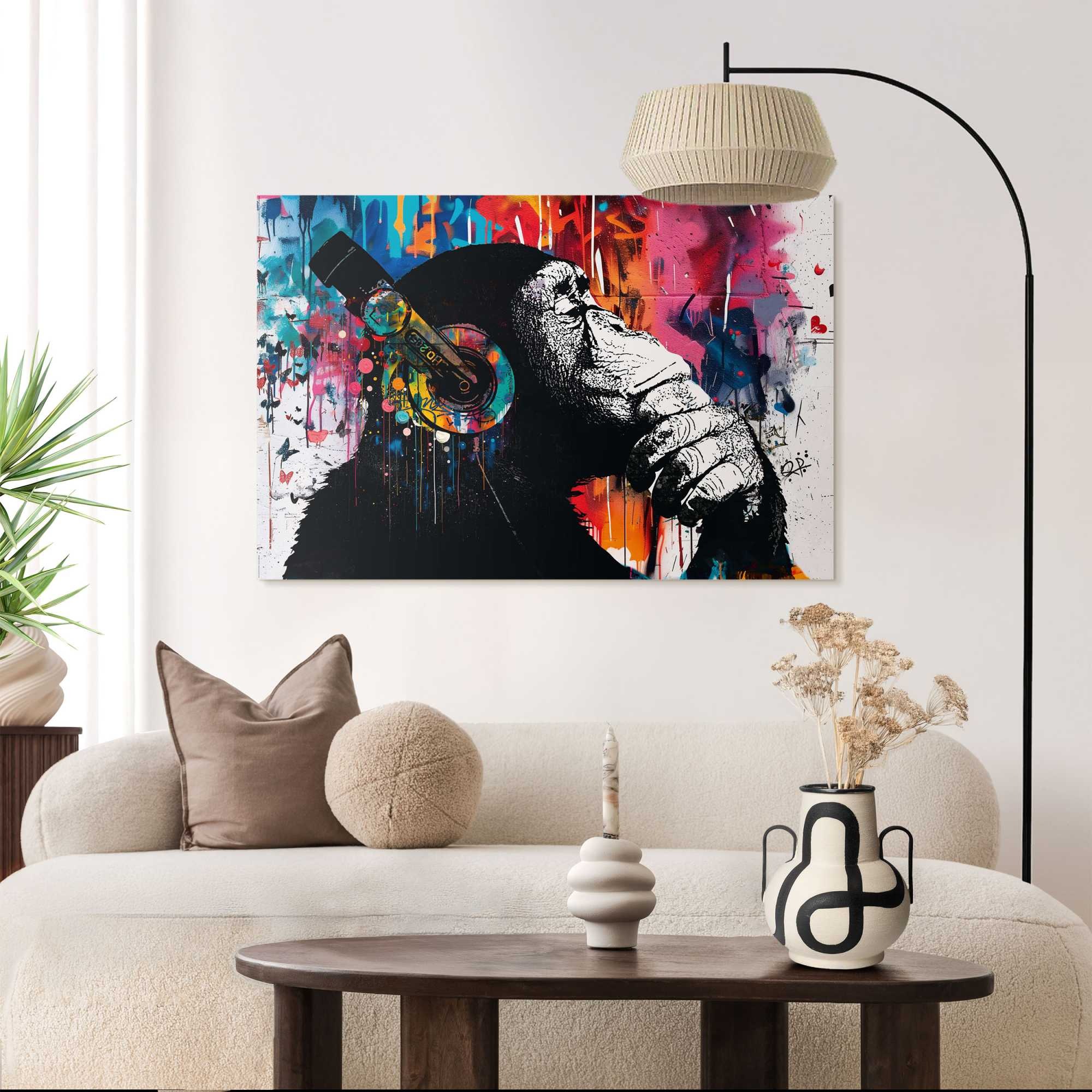 Image of Reinders Deco-Panel "Spür den Beat" 1 Stk. tlg. Teenager Zimmer - Mehrfarbig - MDF - Street Art - 90x60 cm