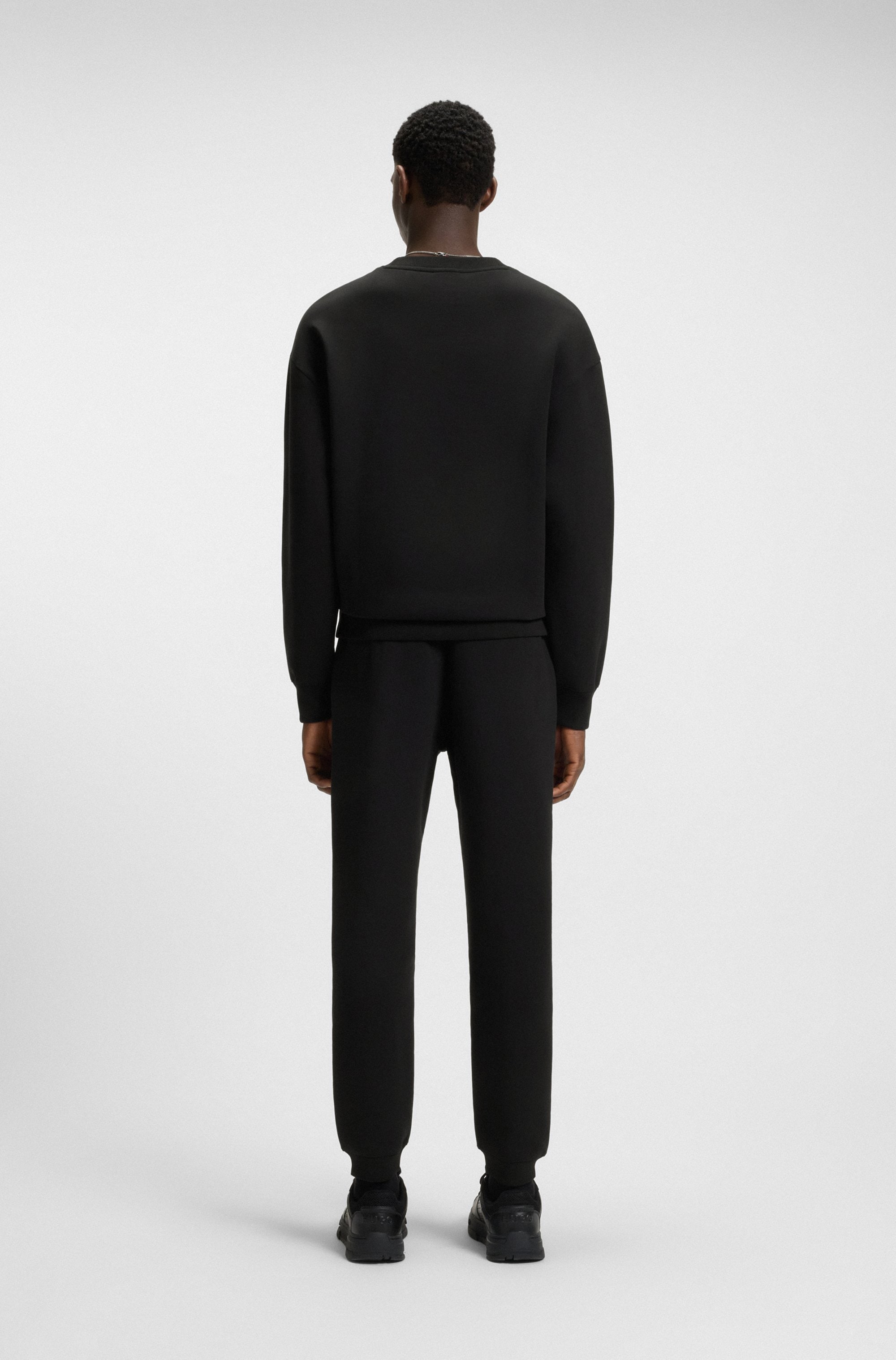 HUGO Pantalon sweat »Dimacs«  ceinture élastique avec cordon de serrage, coupe décontractée, mélange de coton