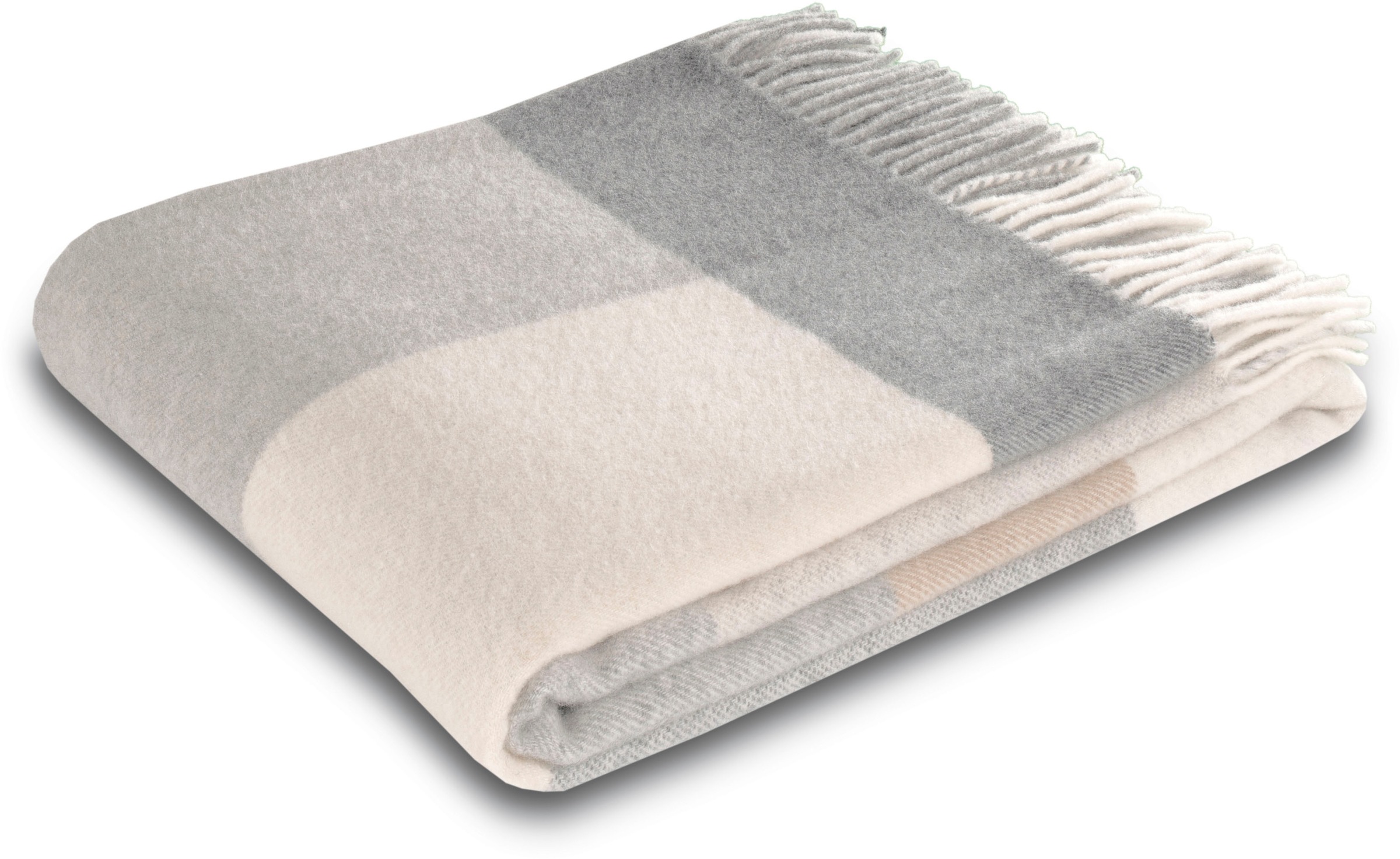 Image of Biederlack Wohndecke "Soft Impression im Doubleface-Look" Baumwolle-Kaschmir-Mix