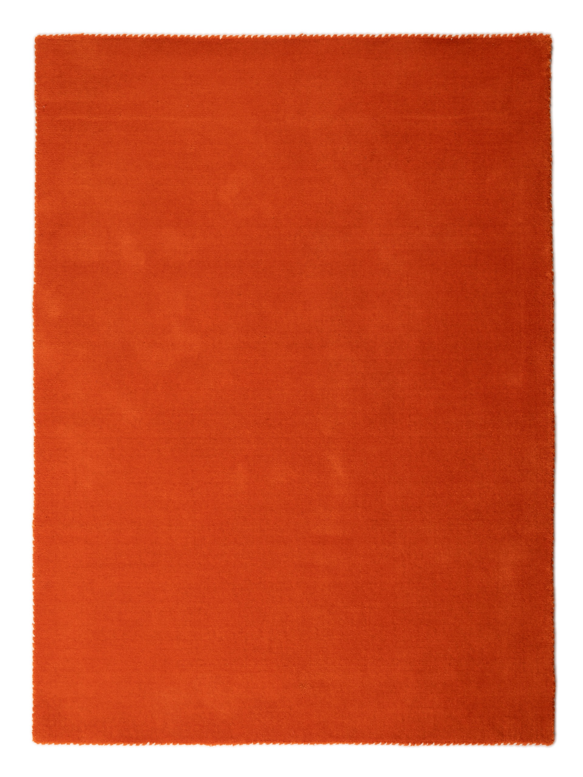 Image of carpetfine Wollteppich "Gabbeh Lola Uni" rechteckig 14 mm Höhe mit natürlichem Pflanzenmaterial von Hand gewebt, auch in Rund