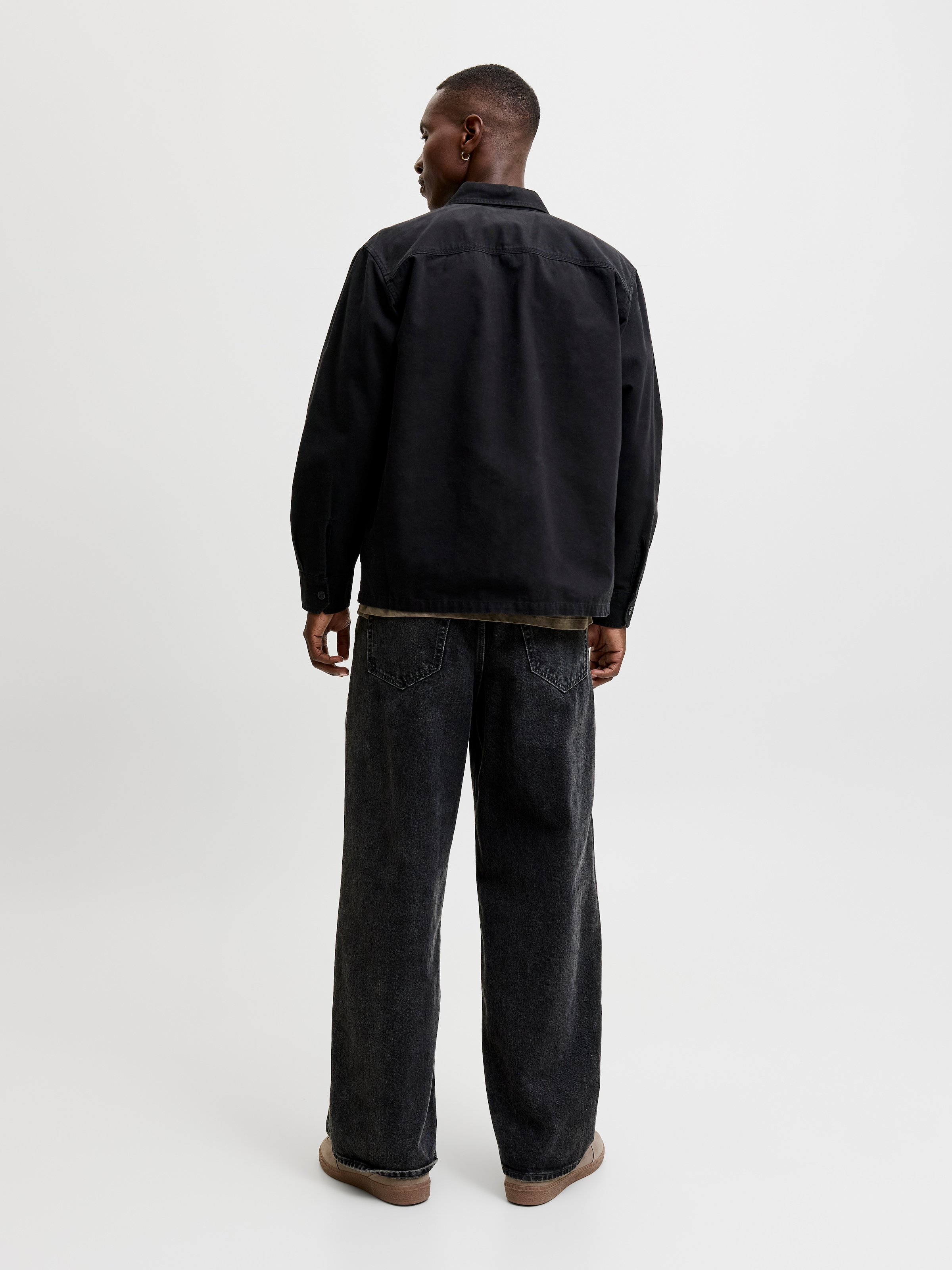 Jack & Jones Langarmhemd »JJECOLTON CANVAS OVERSHIRT LS SN« Baumwolle, Overshirt in lockerer Passform