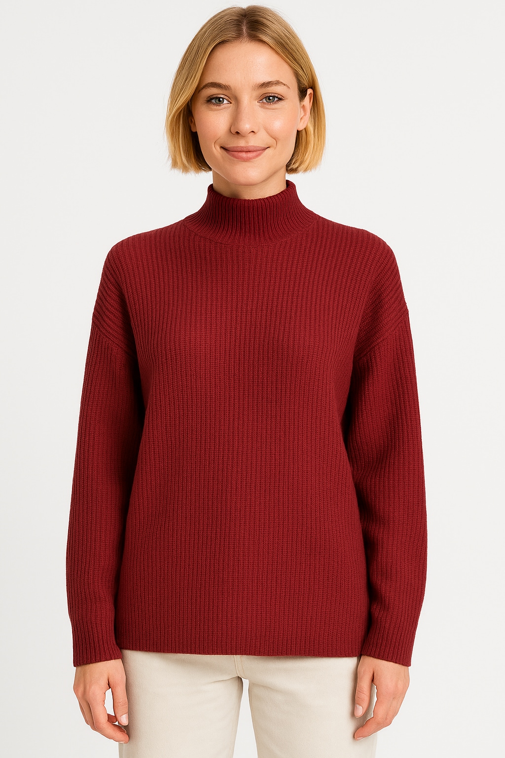 Image of ONLY Strickpullover "ONLKATIA LS RIB HIGHNECK CC KNT"