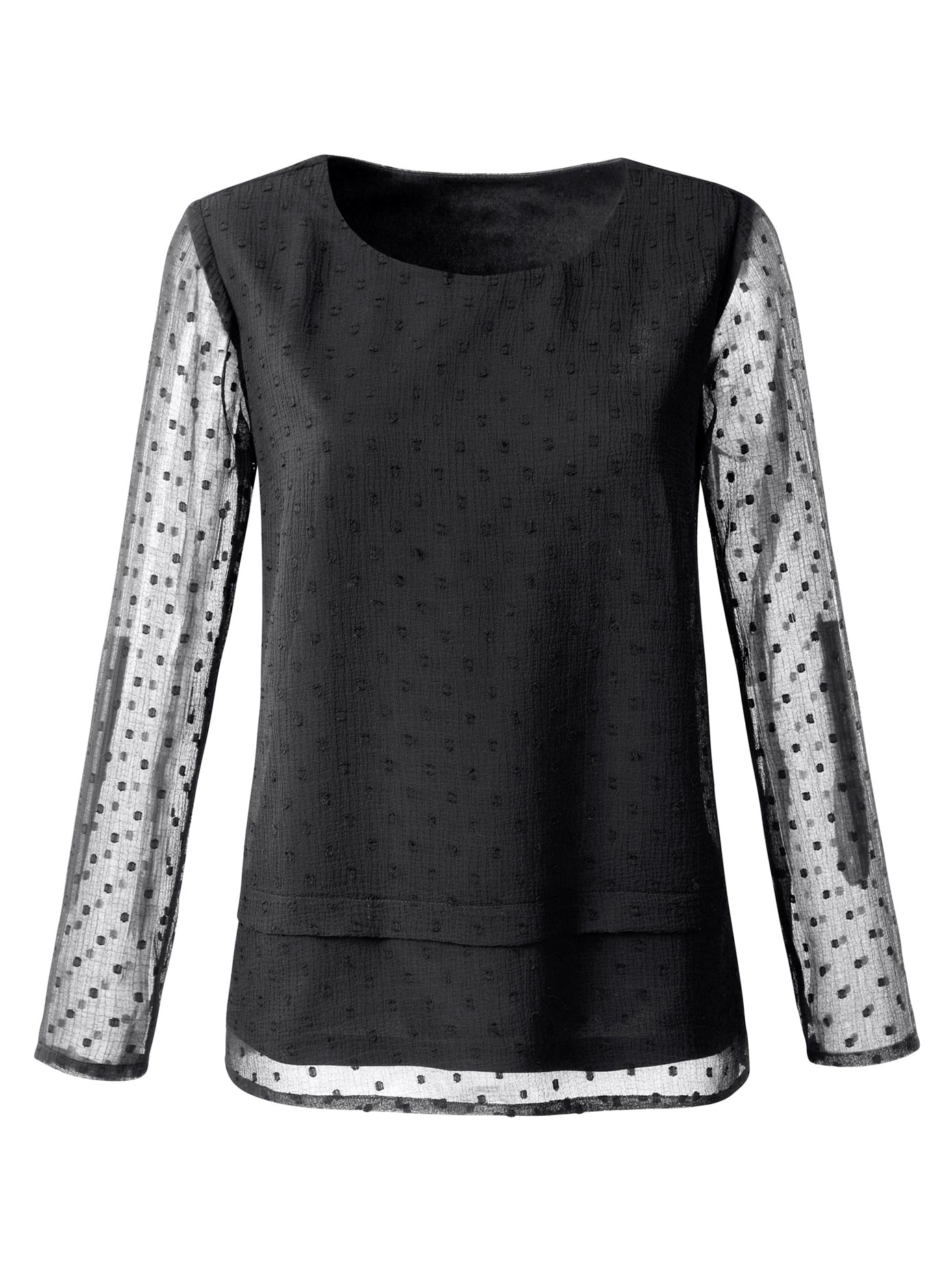 Bluse mit kleinen Pünktchen
