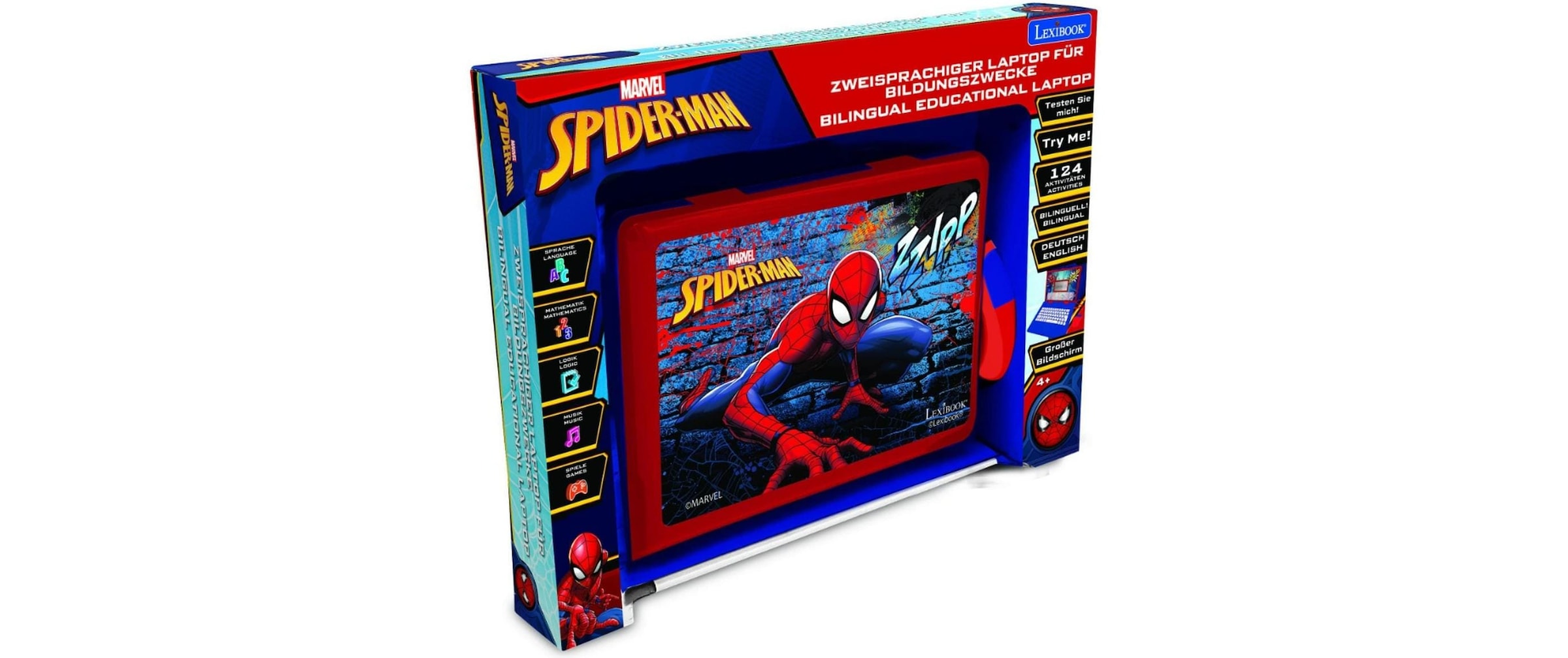 Lexibook® Lernspielzeug »SpiderMan DE/ENG mit 124 Aktivitäten«