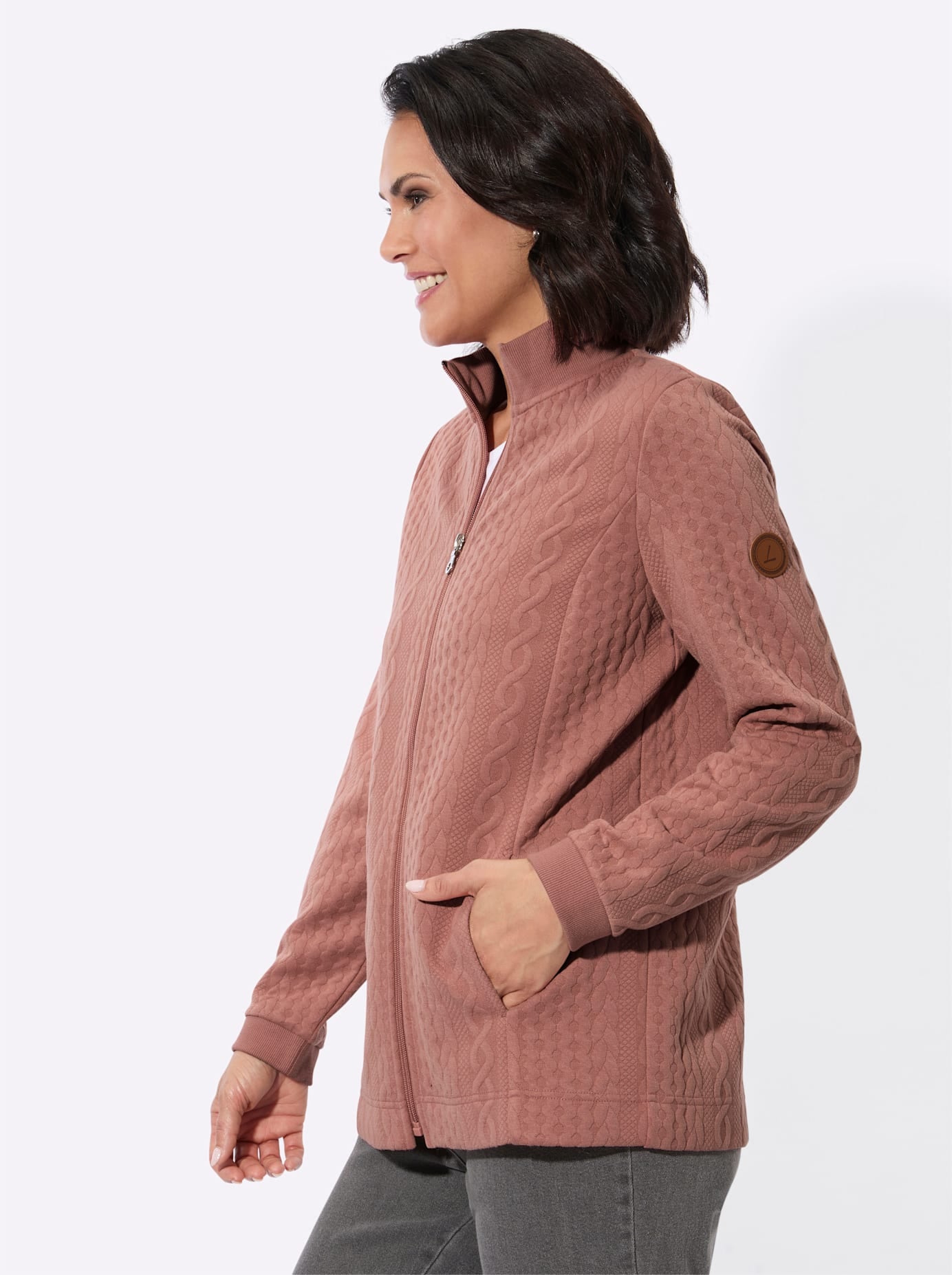 Casual Looks Veste chemise »Jacquard-Shirtjacke« 1