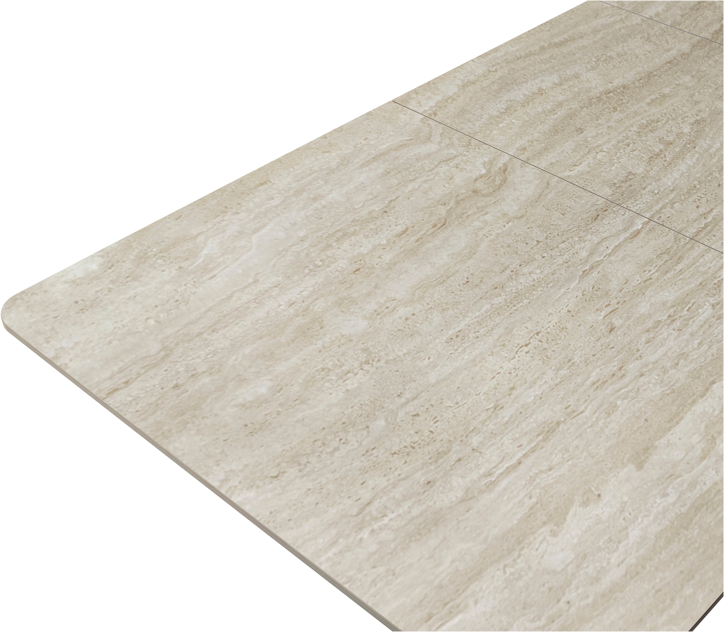 MCA furniture Table de salle à manger »CERRITO Auszugtisch 160-220 cm - marmoriert« 1 cuis tlg. Keramik,Metall,Synchronauszug,ausziehbar,8-10 Personen