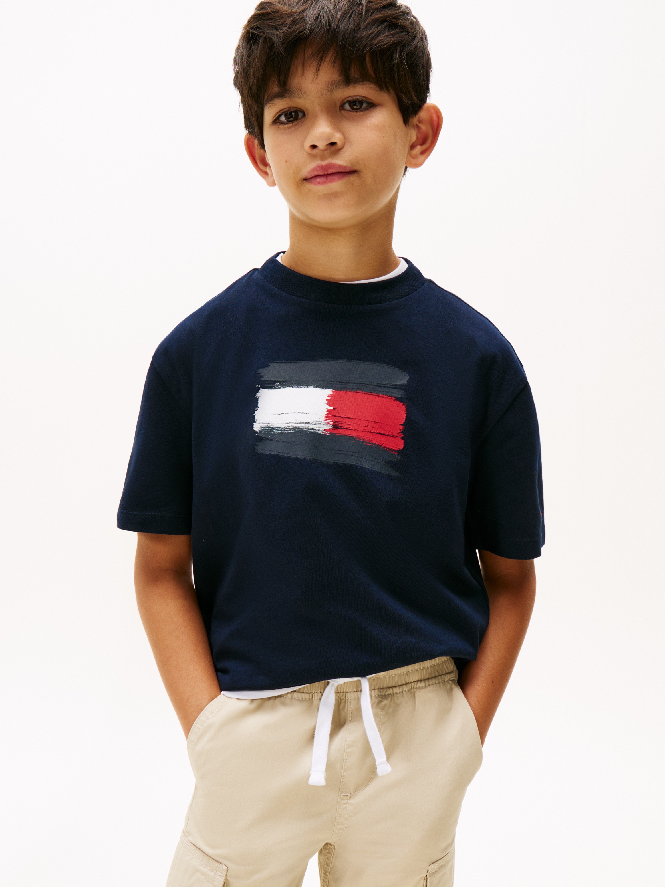 Image of Tommy Hilfiger T-Shirt "FLAG ARCHIVE TEE SS" Kinder bis 16 Jahre