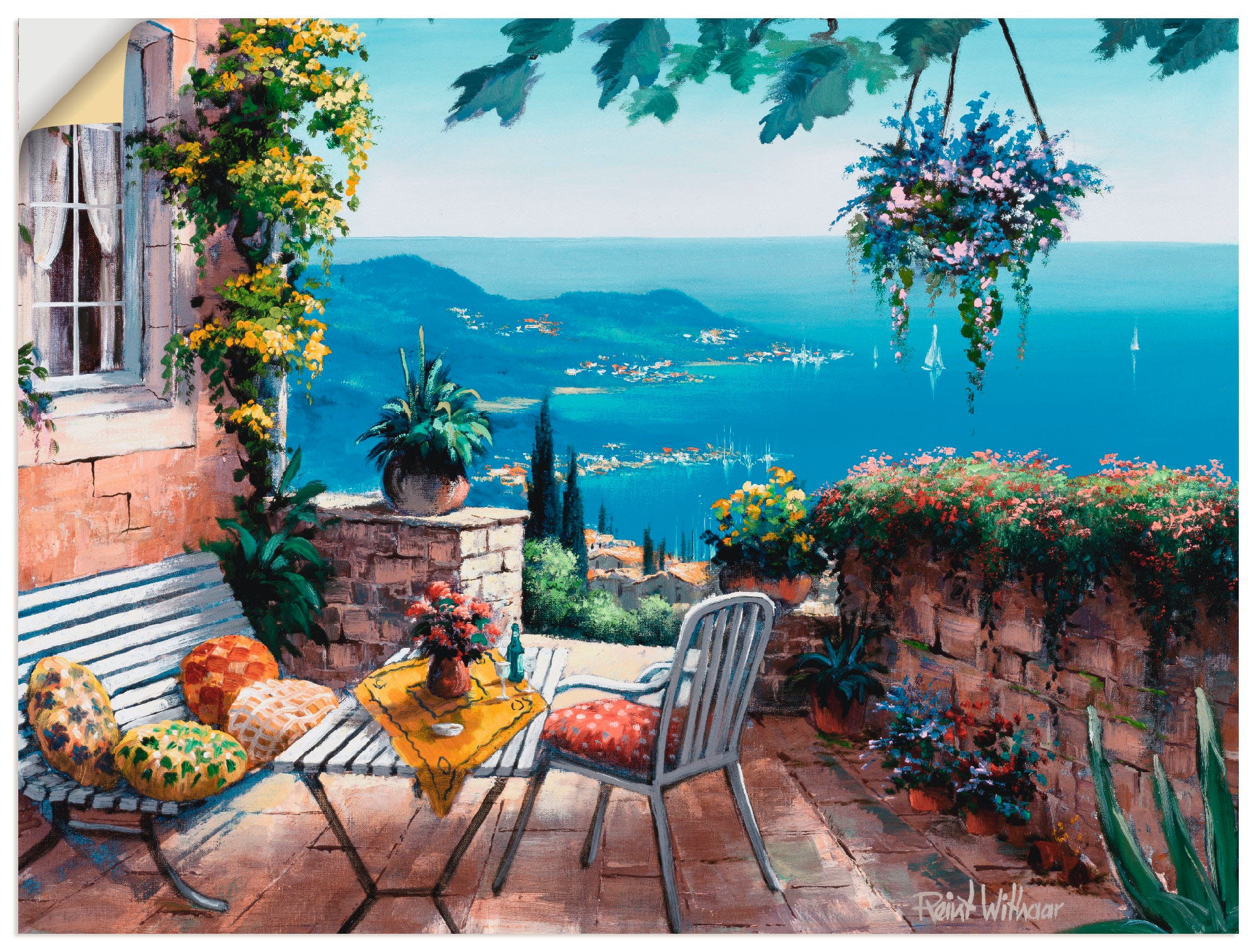 Image of Artland Wandbild »Zeiten der Ruhe«, Garten, (1 St.), in vielen Grössen & Produktarten -Leinwandbild, Poster, Wandaufkleber / Wandtattoo auch für Badezimmer geeignet bei Ackermann Versand Schweiz