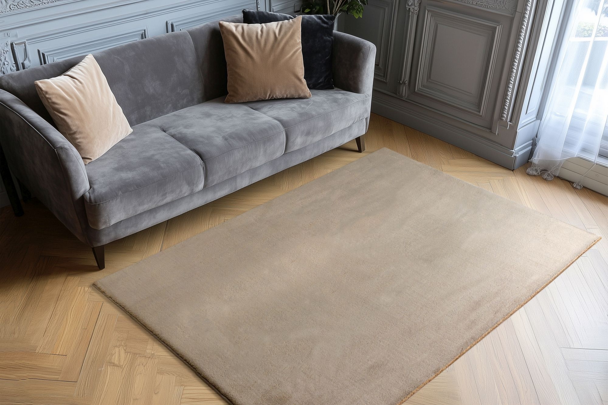 Kayoom Tapis à poils longs »Boundless 225« Rectangulaire 40 mm Höhe Hochflor, Modernes Muster, Fussbodenheizungsgeeignet, Wohnzimmer