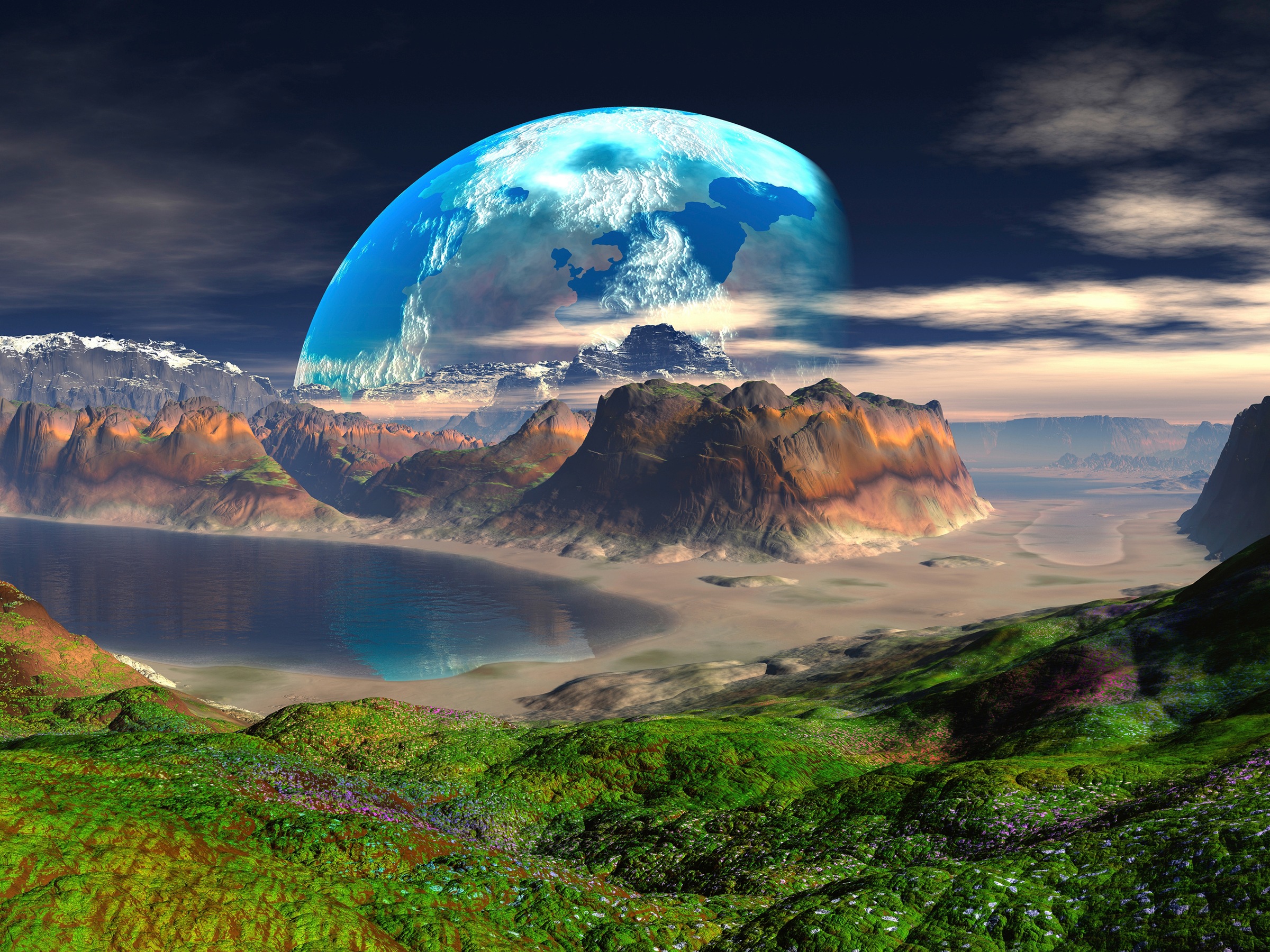 Image of Papermoon Fototapete »PLANETEN-FUTURISTISCH WELTRAUM MOND GALAXIE UNIVERSUM«, Vliestapete, hochwertiger Digitaldruck, inklusive Kleister bei Ackermann Versand Schweiz