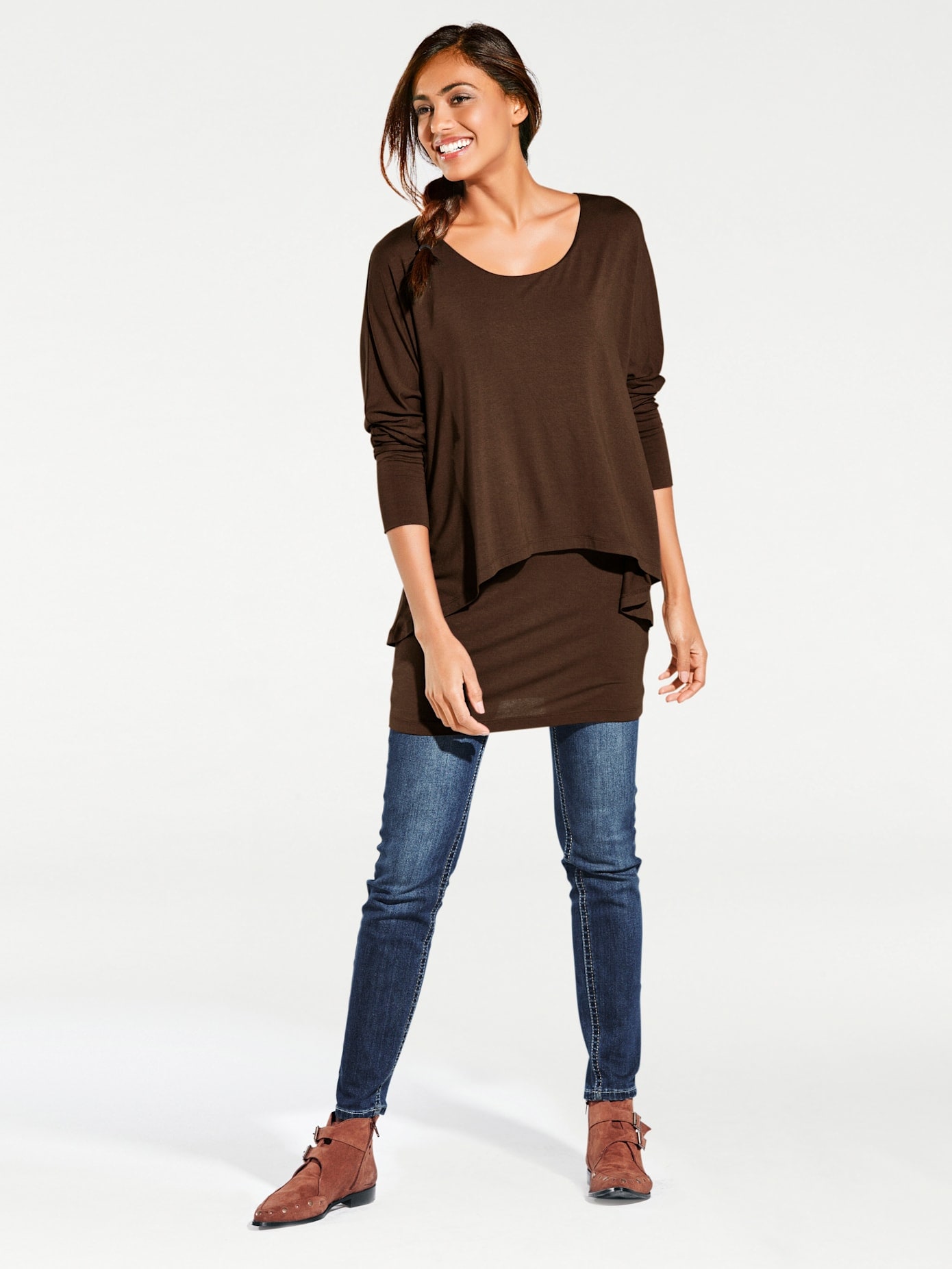 heine Rundhalsshirt "Rundhals-Shirt" 1 Stk.