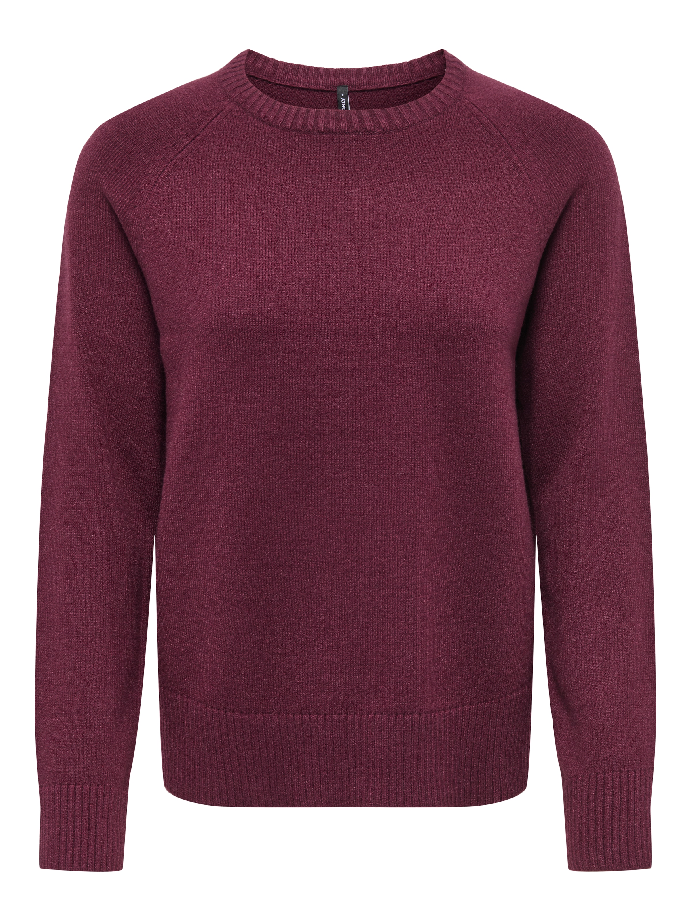 ONLY Pull en tricot »ONLPRINCESS LS O-NECK RAGLAN KNT NOOS« mélange viscose, coupe régulière