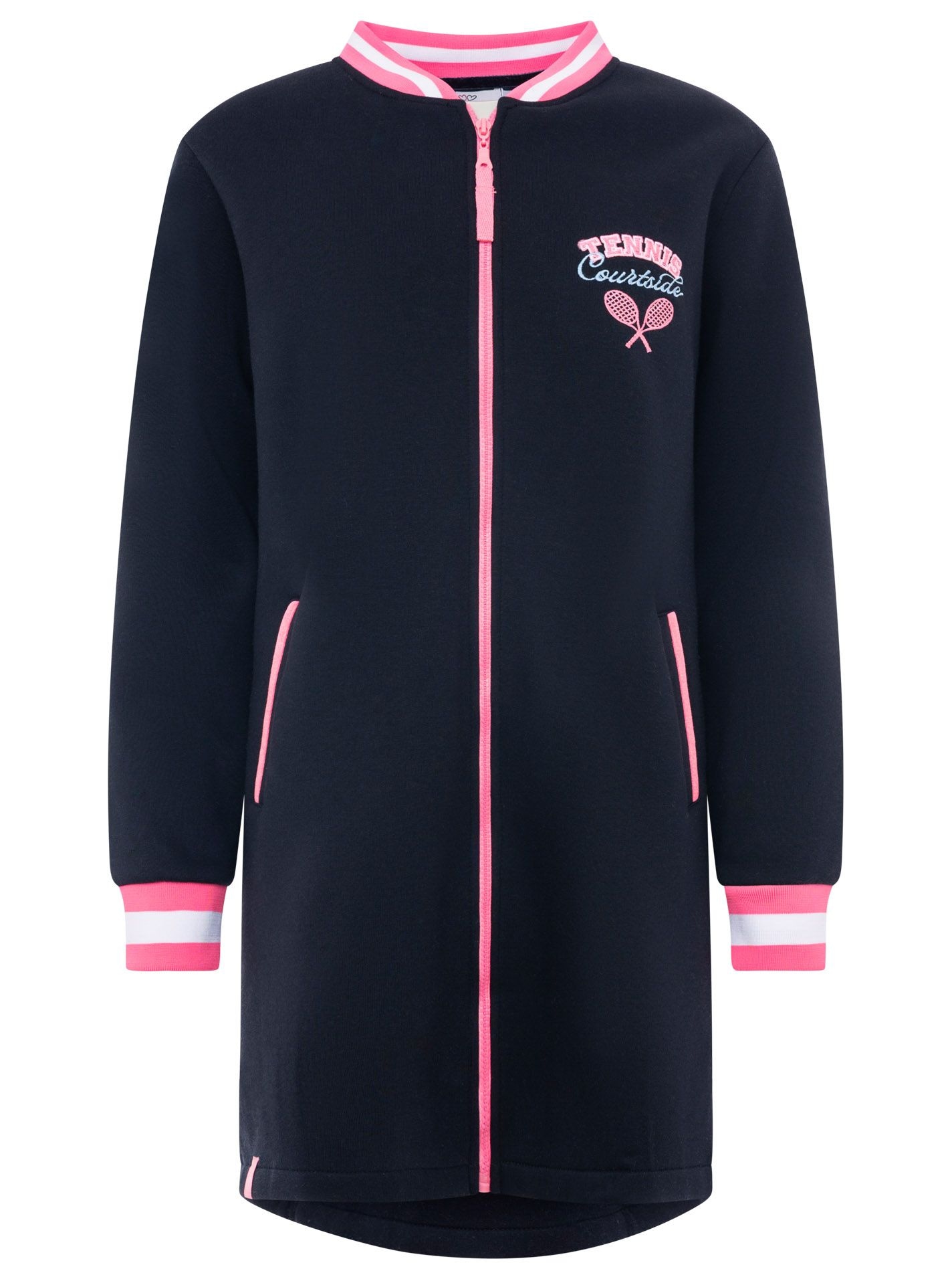 Zwillingsherz Kurzmantel »"Courtside"« Stickerei,Ressverschluss, elastische Bündchen