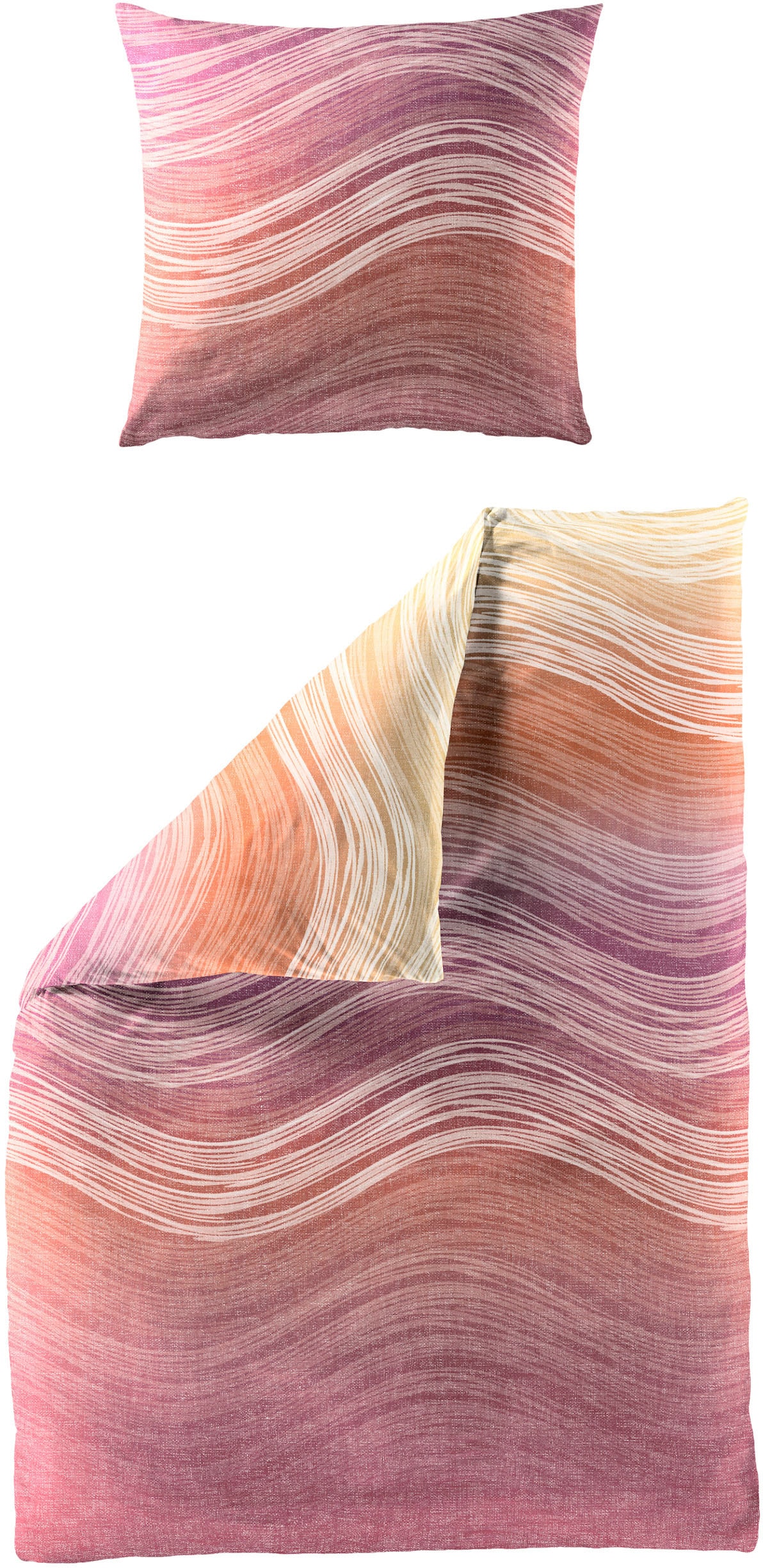 Image of BIERBAUM Bettwäsche "4061" 2 Stk. Mako-Satin, 100 % Baumwolle, pflegeleicht