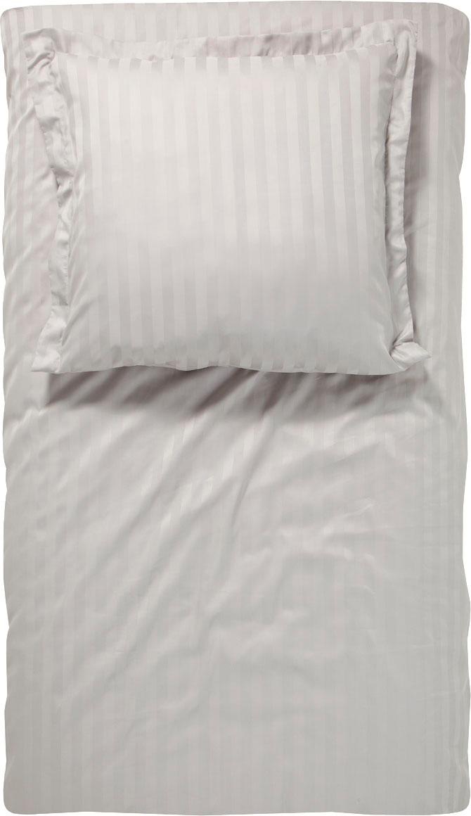 damai Bettwäsche »Streifsatin in Gr. 135x200, 155x220 oder 200x200 cm« 2 Stk. elegante Bettwäsche aus Baumwolle, Bettwäsche mit Reissverschluss