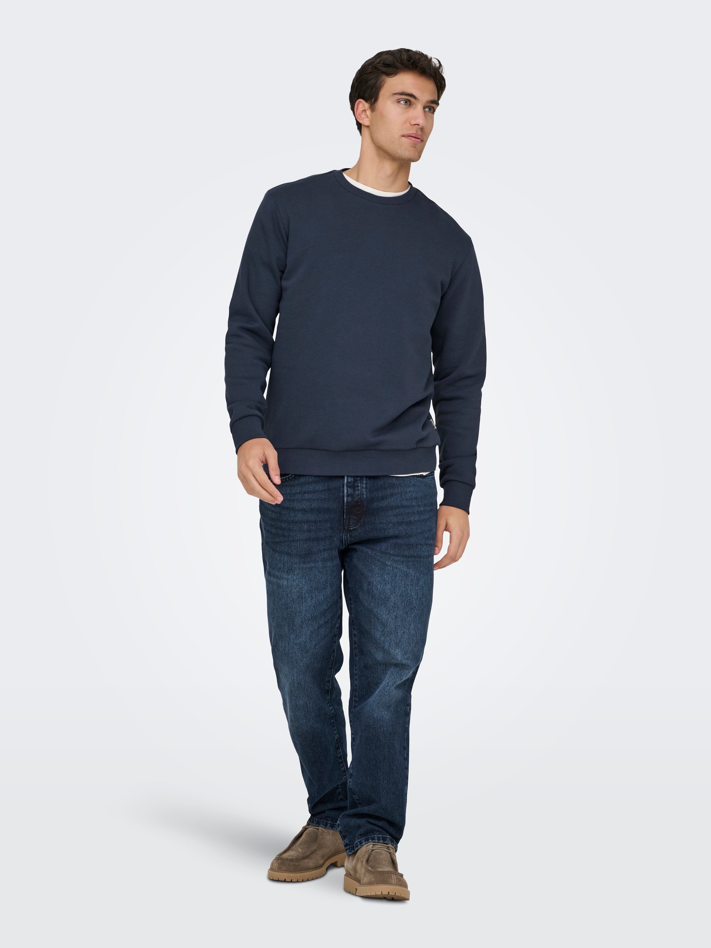 ONLY & SONS Sweatshirt »ONSCERES CREW NECK NOOS«, Baumwollmischung, regular fit
