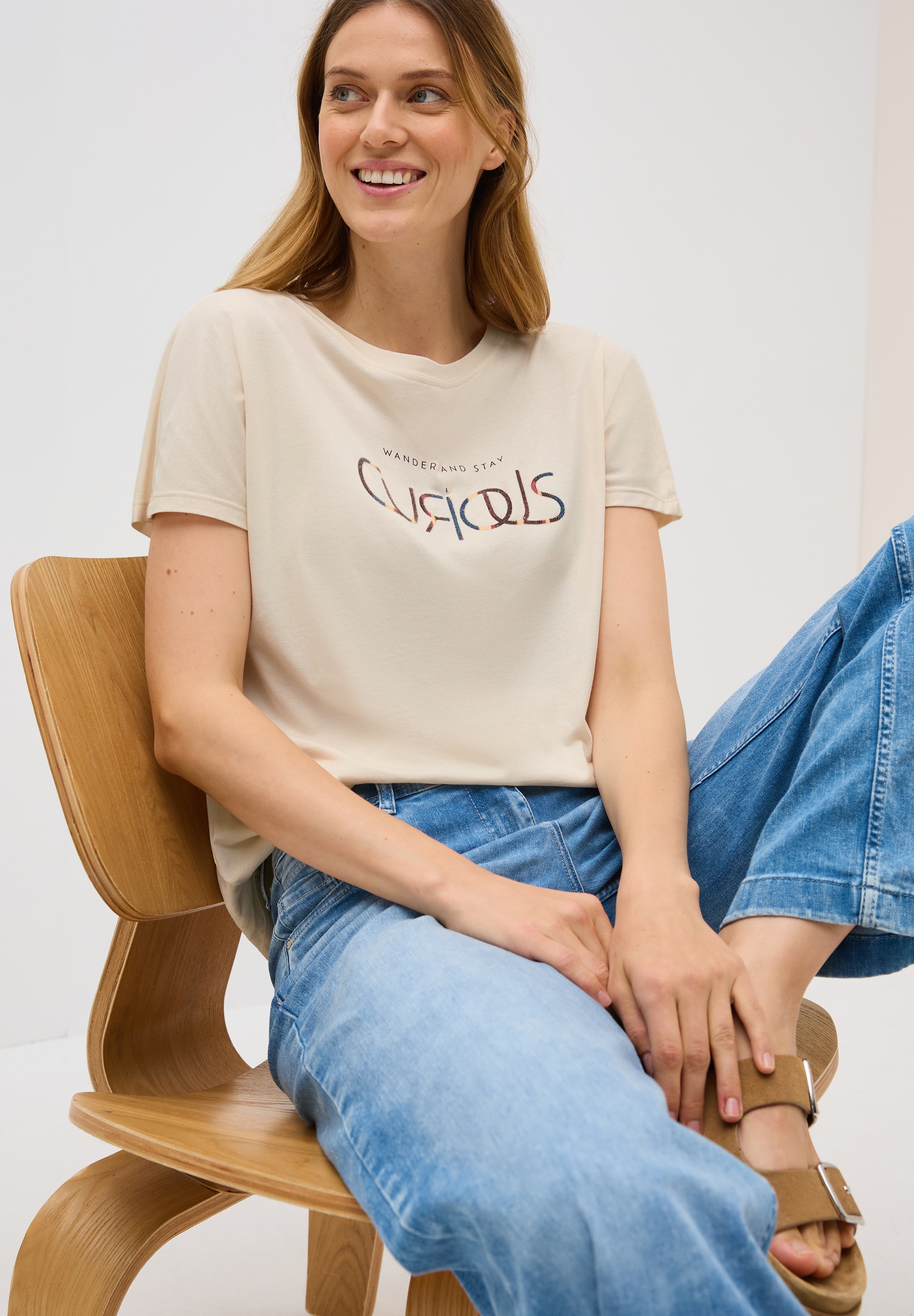 Cecil T-Shirt, mit Wording