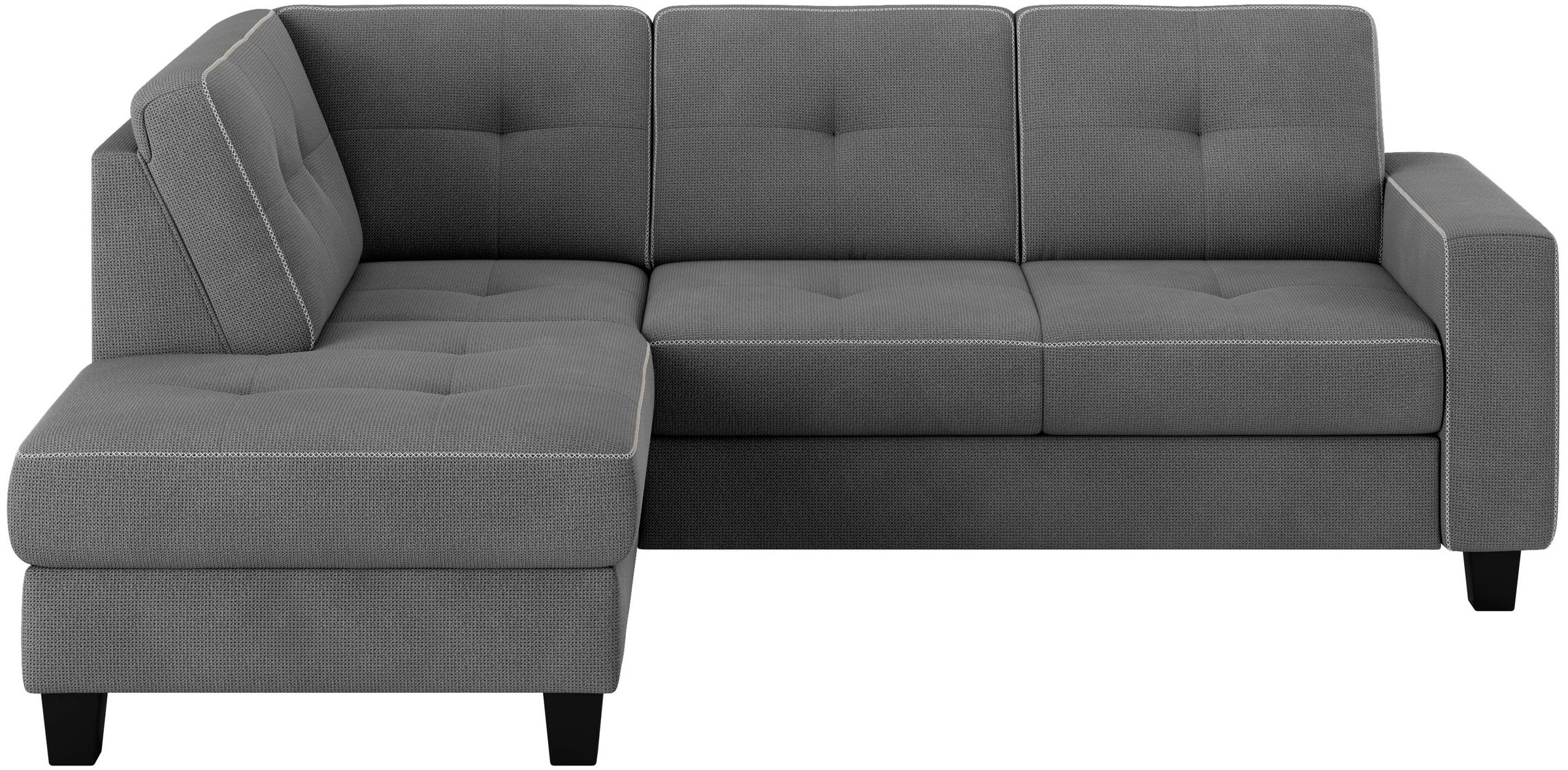 Places of Style Ecksofa »Varese«, wahlweise mit Bettfunktion und Bettkasten