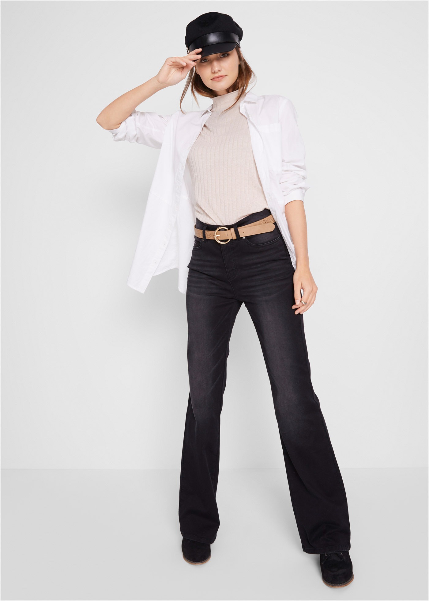 bonprix Jeans push-up Regular Fit, mit Bequembund, mit Eingrifftaschen