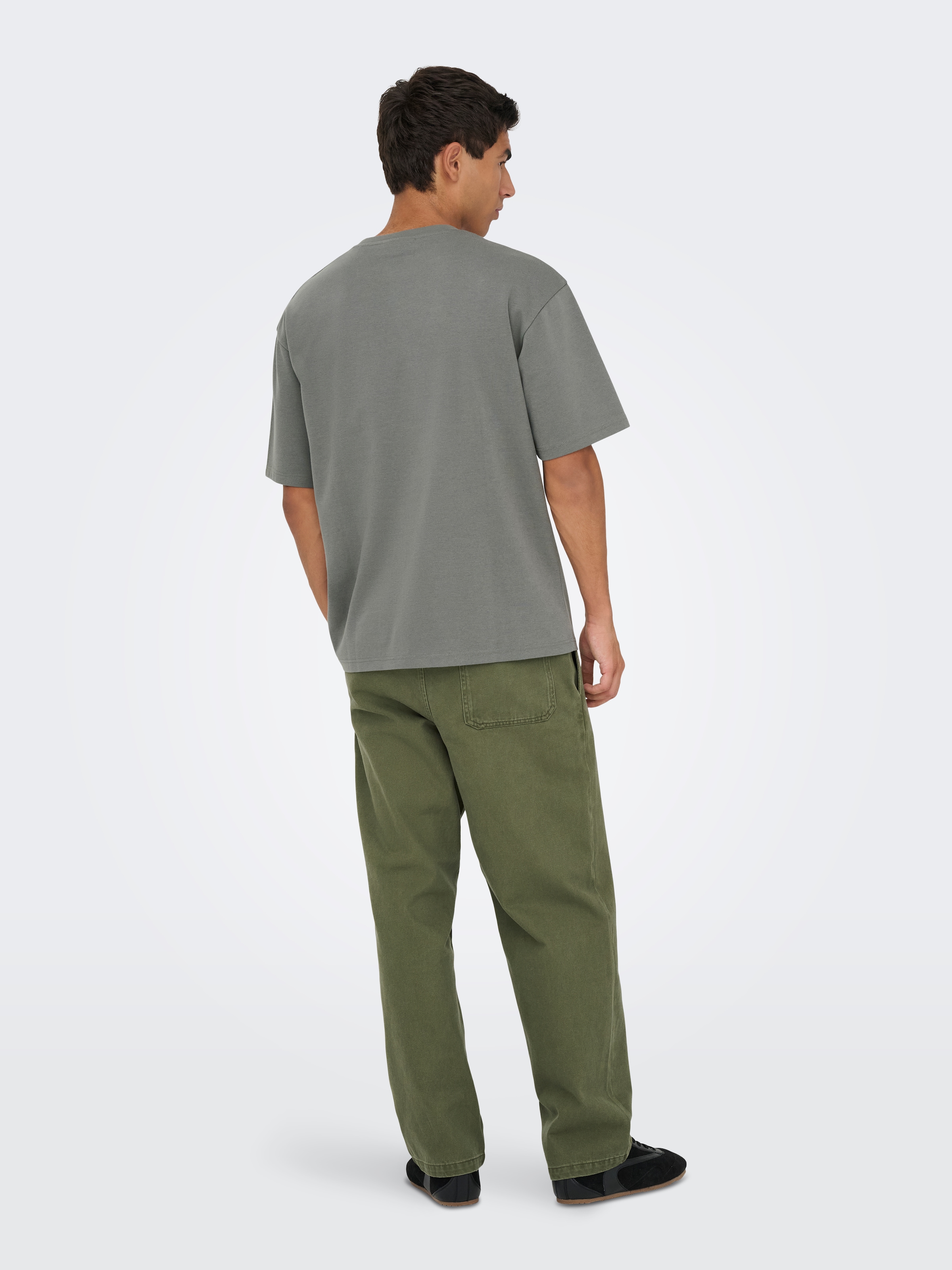 ONLY & SONS Rundhalsshirt »ONSCASPIAN AUT SS TEE« Baumwollmischung, regular fit