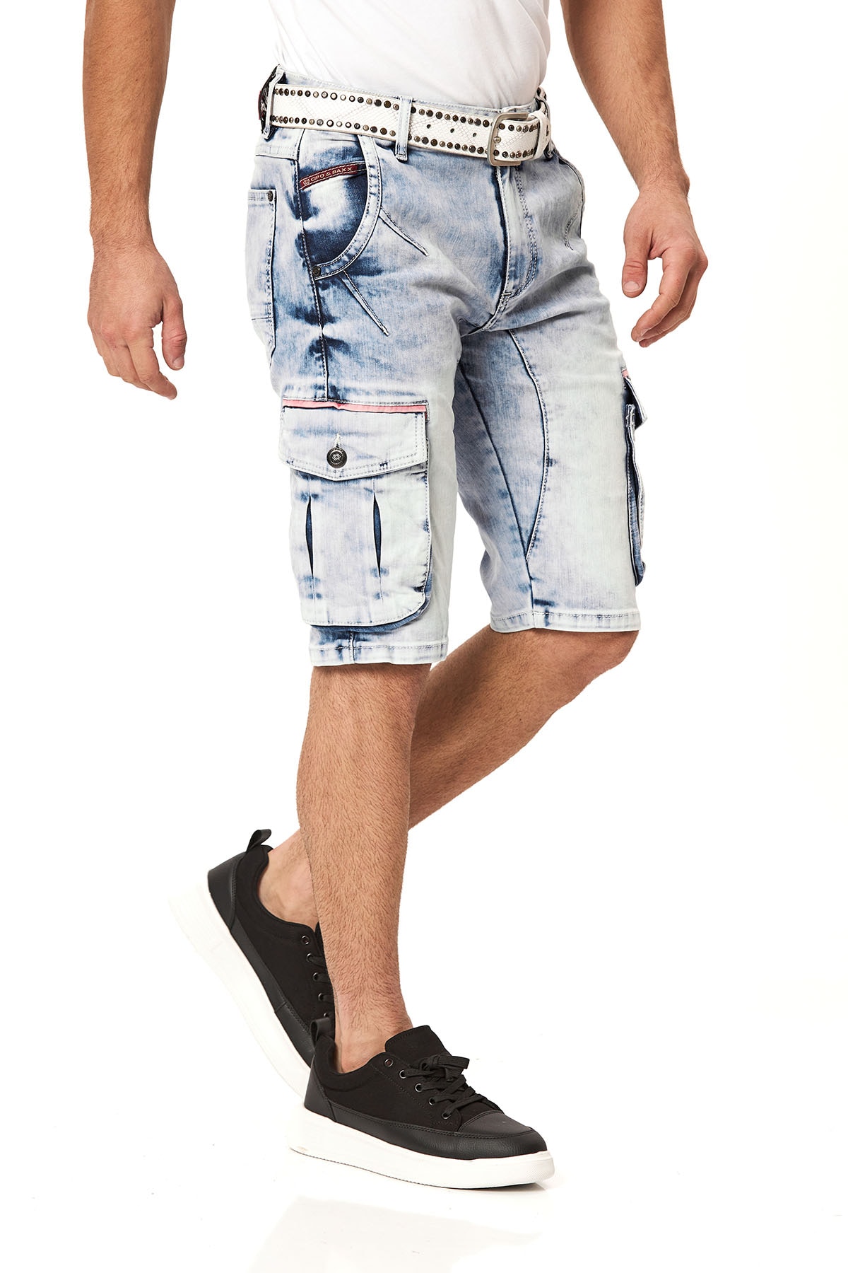 Cipo & Baxx Short en jean Baumwollmischung, regular fit