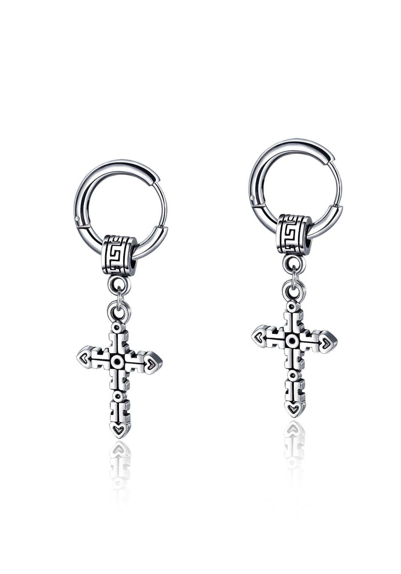 Image of Firetti Paar Creolen »Kreuz«, mit abnehmbaren Einhängern bei Ackermann Versand Schweiz