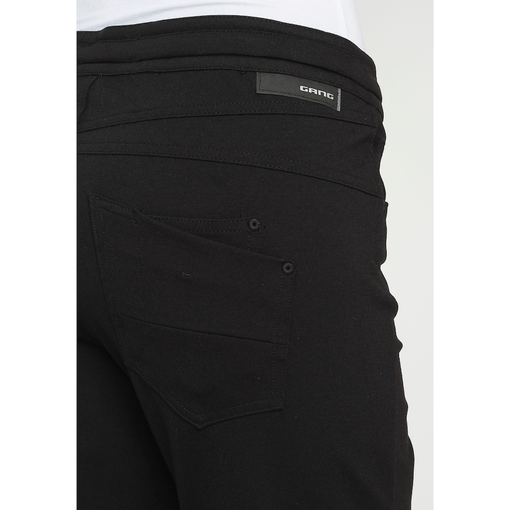 GANG 5-Pocket-Hose »94AMELIE-JOGGER«, mit elastischen Bund und Bindeband in der Taille