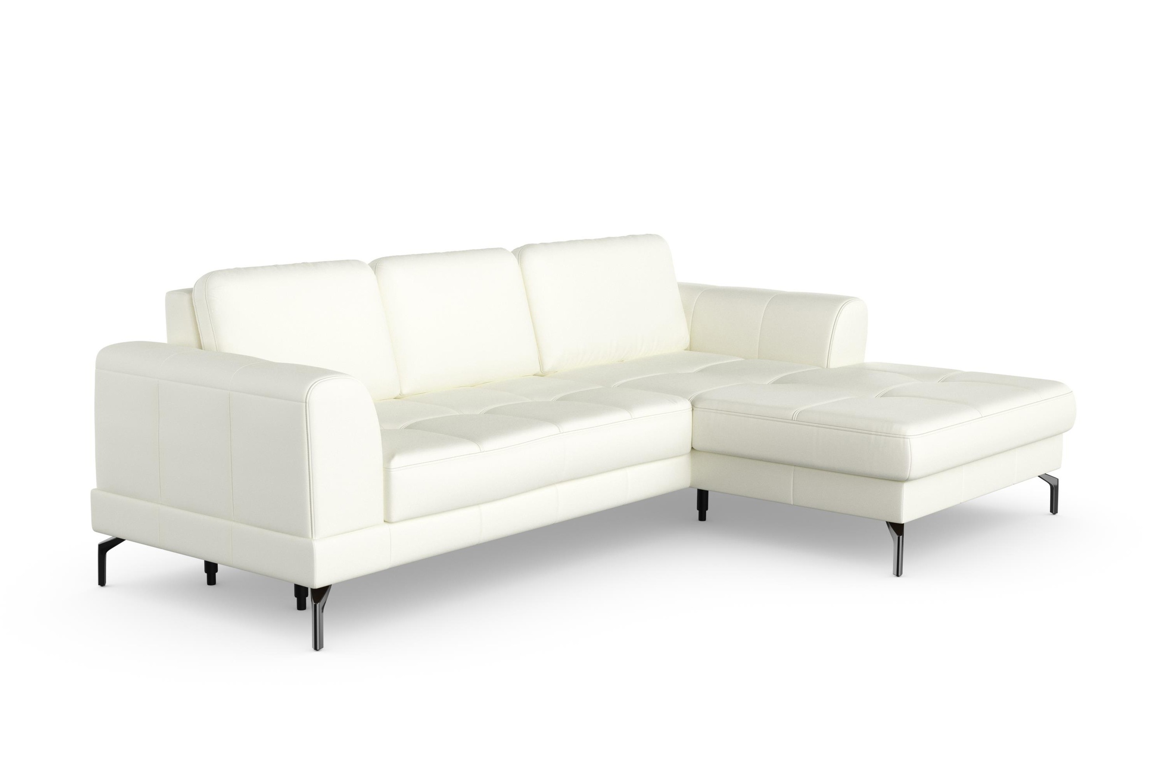 sit&more Ecksofa »Bendigo L-Form«, inklusive Sitztiefenverstellung, Bodenfreiheit 15 cm, 2 Fussfarben