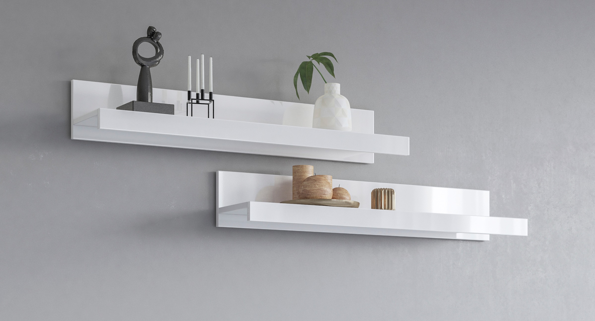 Image of GOODproduct Wandboard "India,Breite 90 cm, Set 2-tlg praktisches Regal für die Wand" Set, 2 Stk. tlg. Das Wandregal viel Stauraum