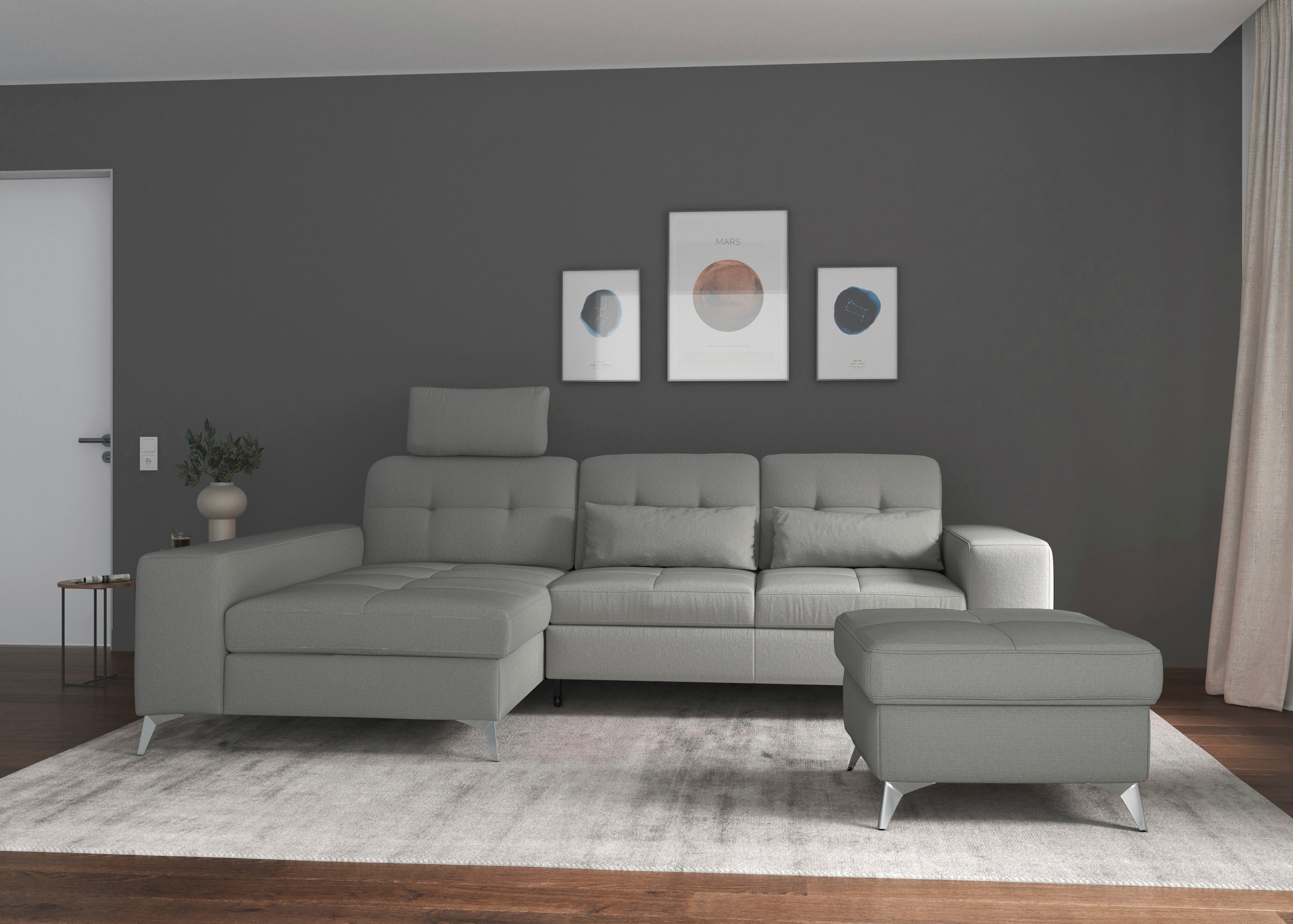 sit&more Coussin de canapé »Baviene« Set, bestehend aus 2 Nierenkissen