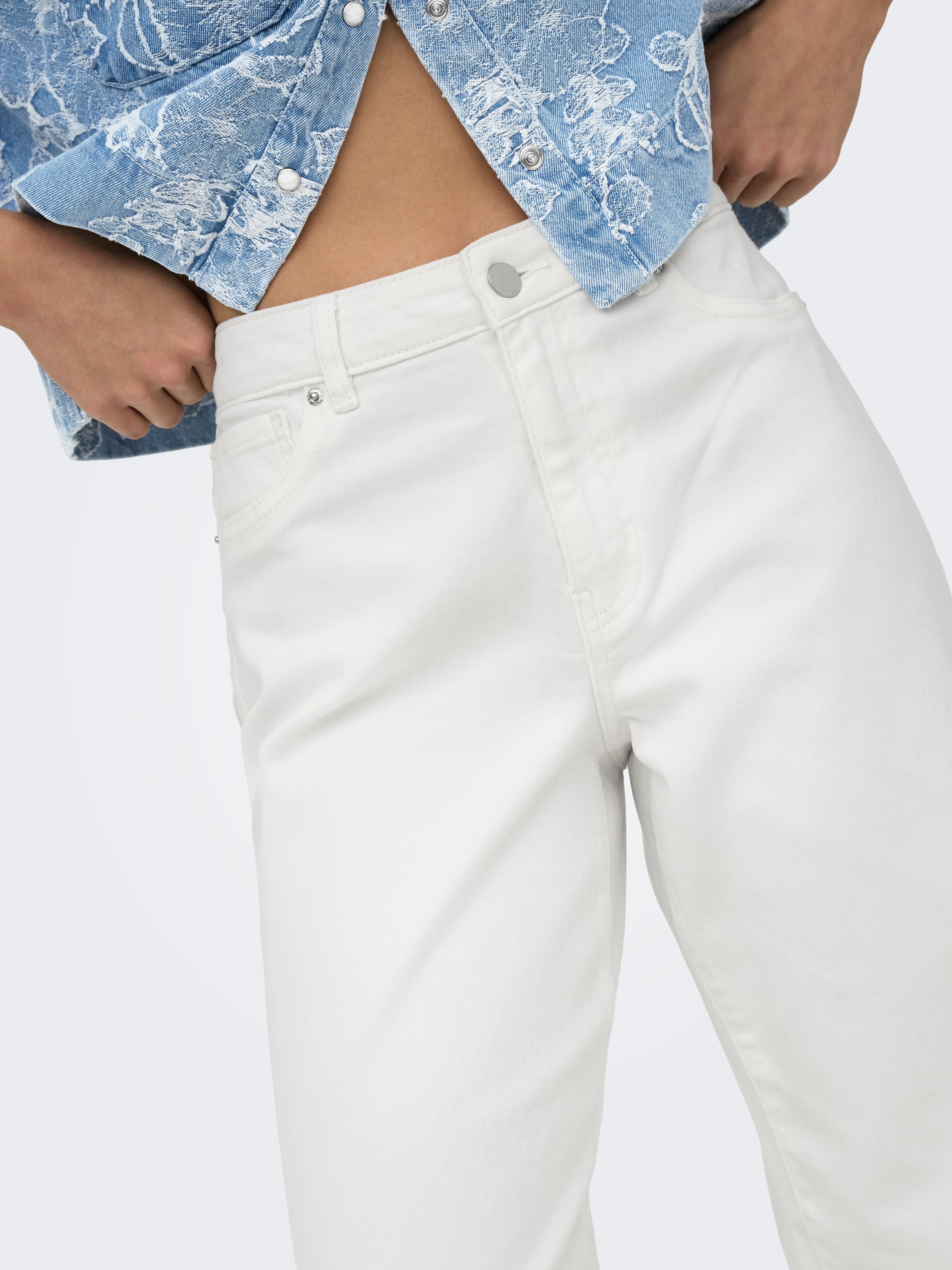 ONLY Bootcut-Jeans »ONLMADISON-SILLE HW WIDE POCKET PANT PNT« Baumwollmischung, bootcut fit