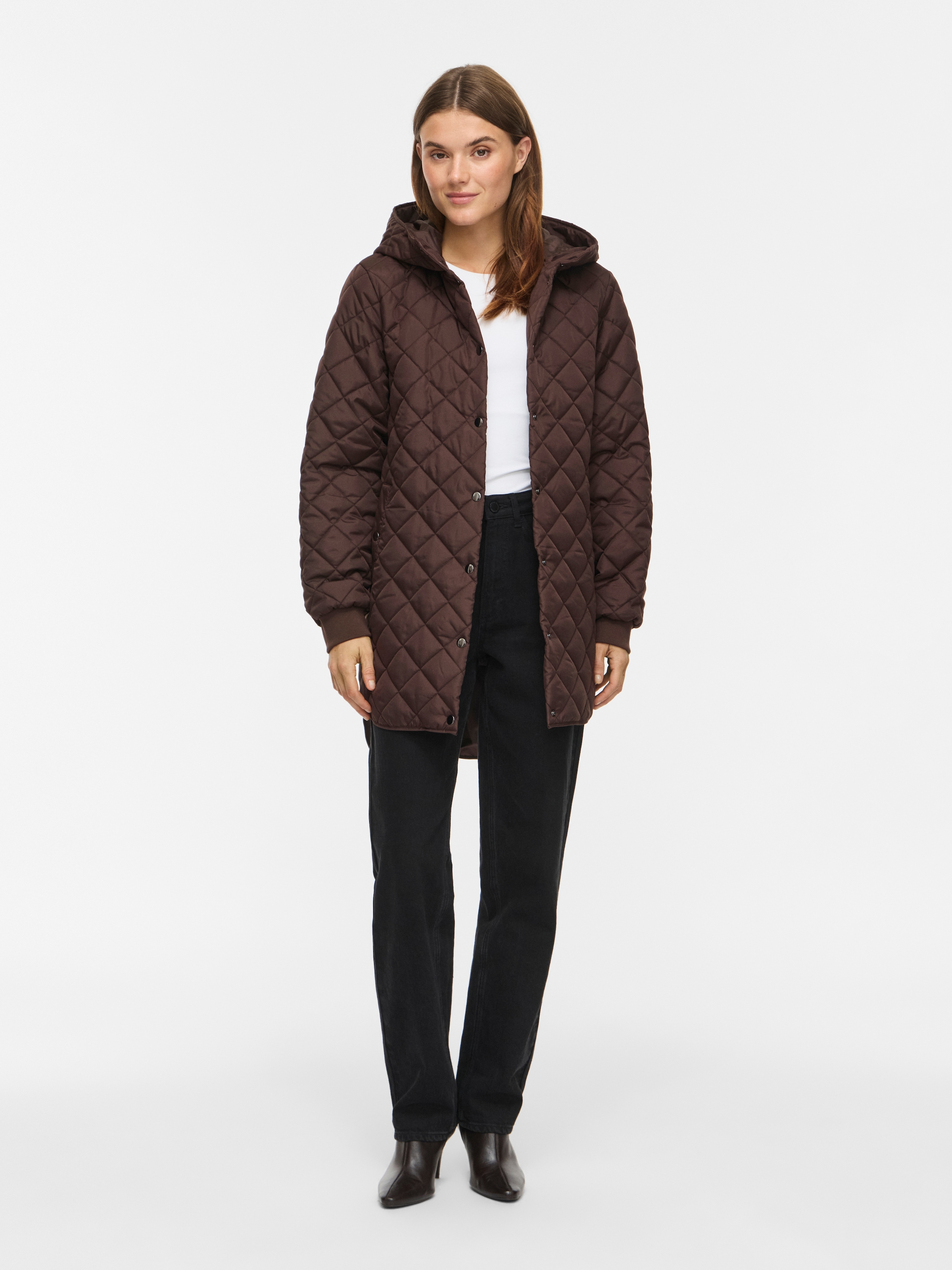 Vila Veste matelassée »VITATE L/S HOODED JACKET - NOOS« avec capuche fibre synthétique