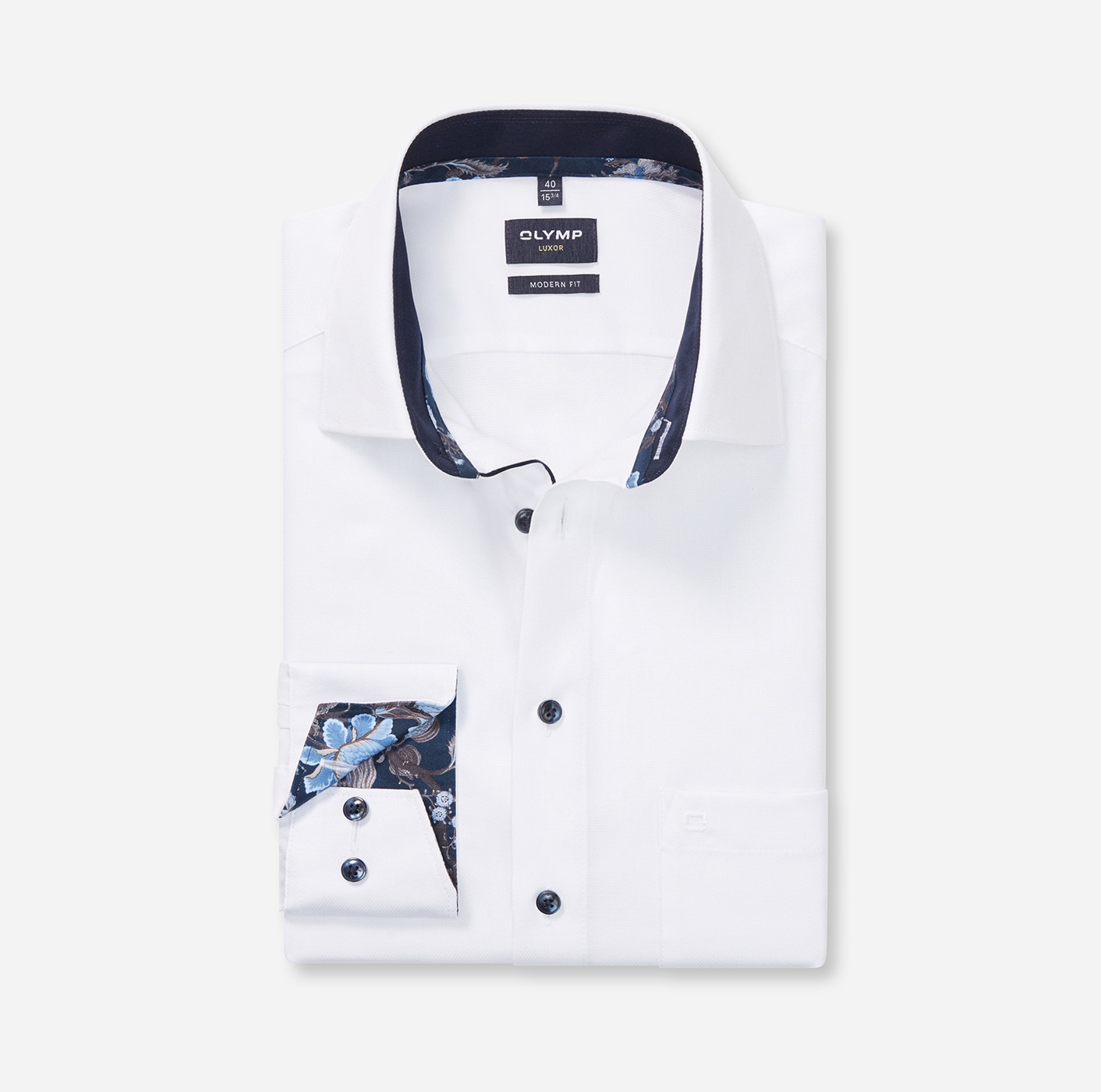 Image of OLYMP Langarmhemd "Luxor modern fit" modern fit, New Kentkragen, Business Hemd, extra langer Arm