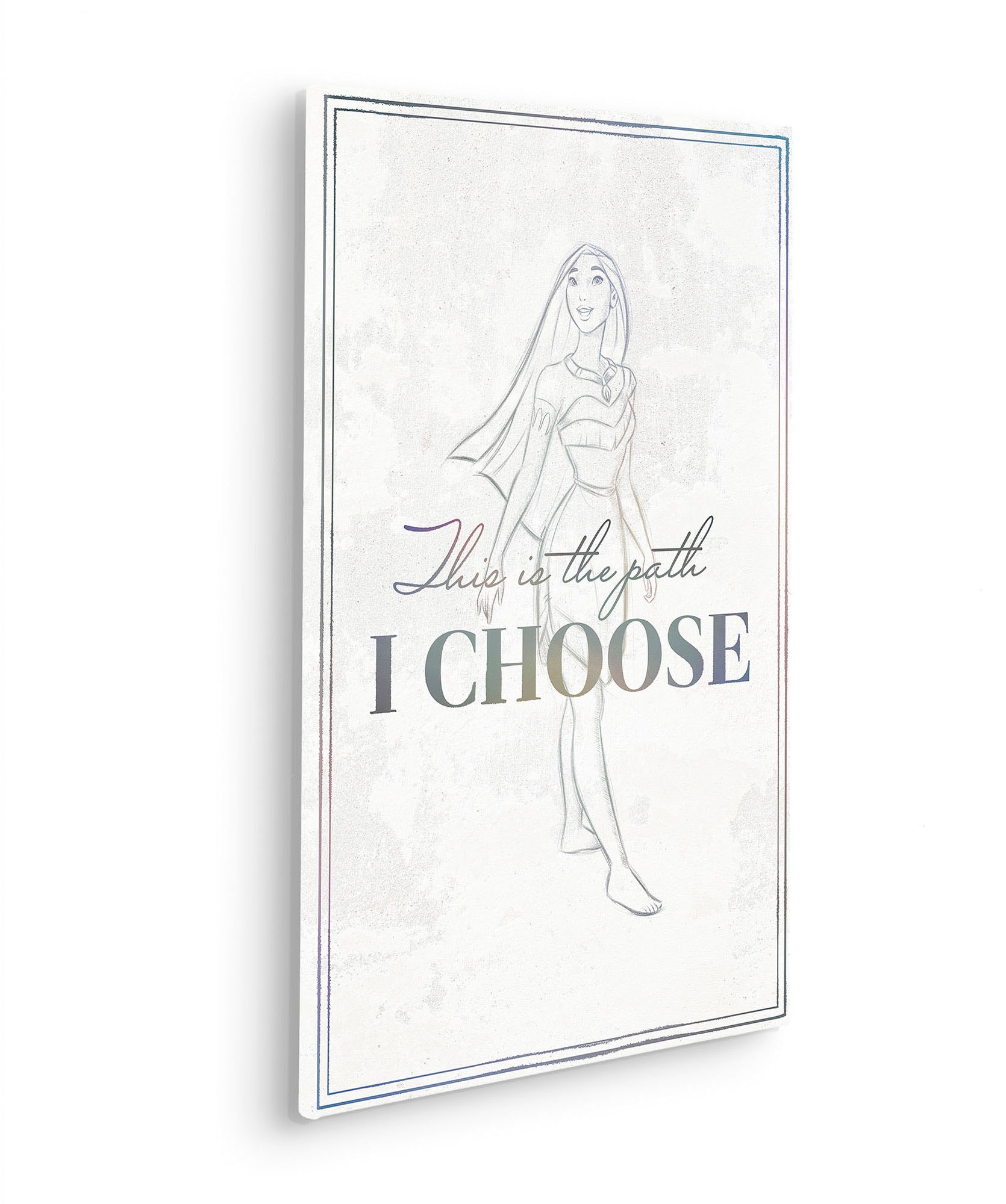 Komar Leinwandbild »Pocahontas Your Choice - Grösse 40 x 60 cm«, Disney, (1 St.), Keilrahmenbild mit Echtholzrahmen, Kinderzimmer
