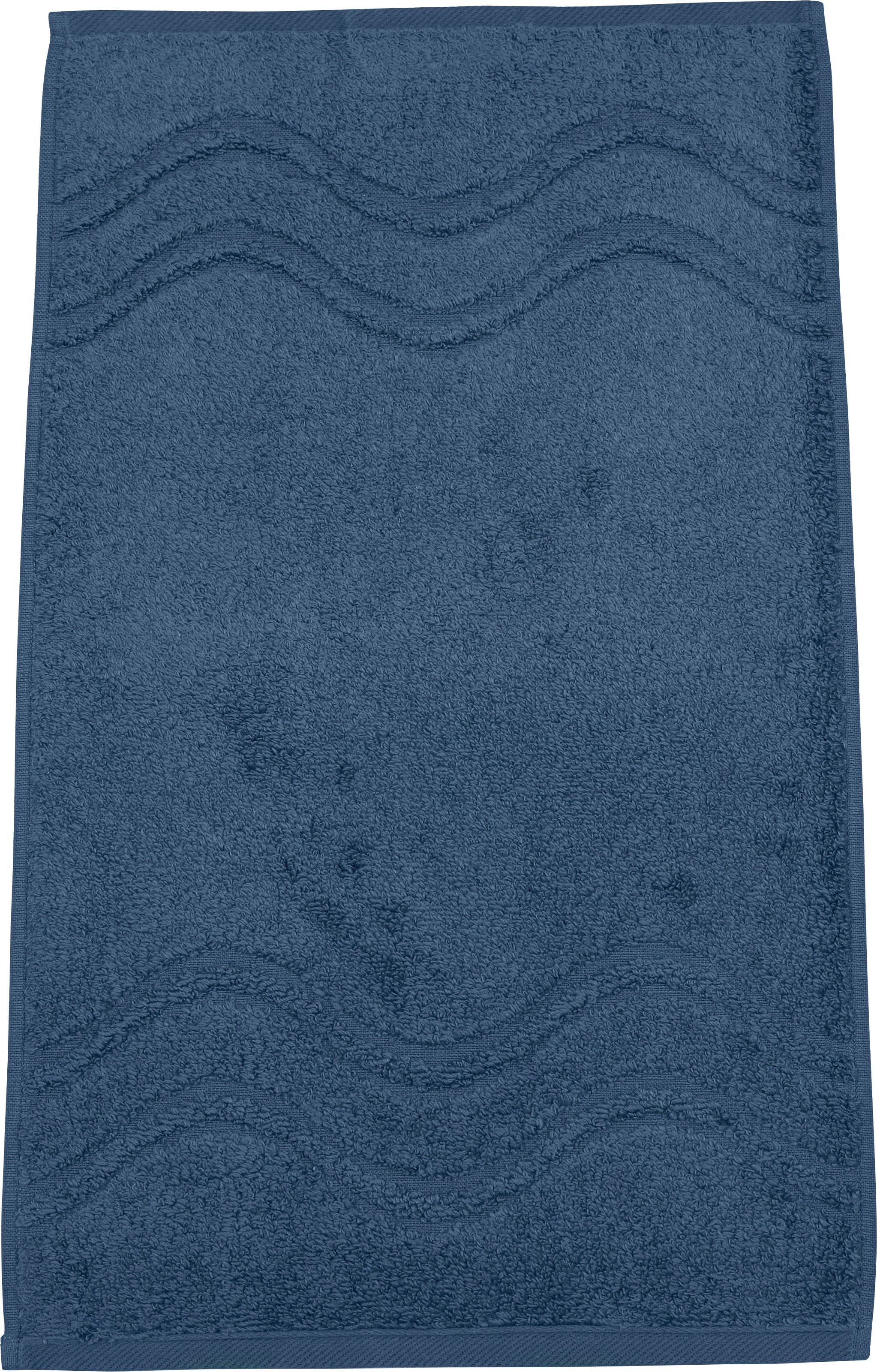 ROSS Gästehandtuch »Cashmere feeling«, (Packung, 6 St.), 100% Baumwolle, mit Wellen-Bordüre, grosse Farbauswahl