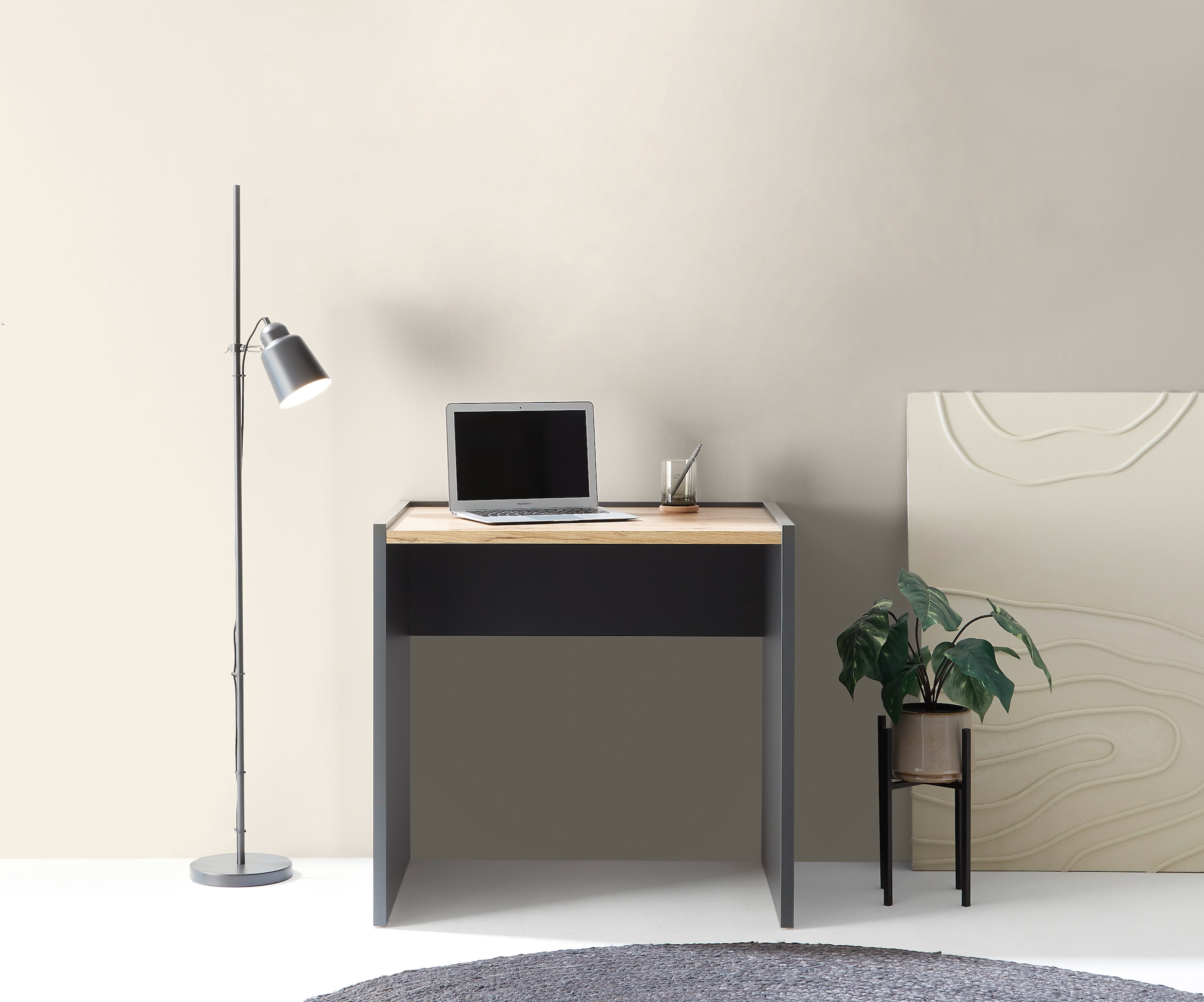 Schreibtisch »CiTY/GiRON«, moderner Computertisch, wohnliches Home Office, Breite 80...