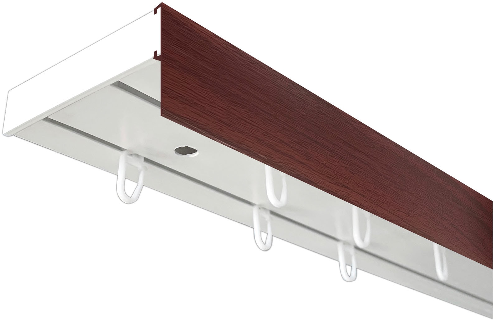 SN DECO GROUP Gardinenschiene »Vorhangschiene SH (1) mit Blende 5 cm« 2 läufig-läufig Fixmass