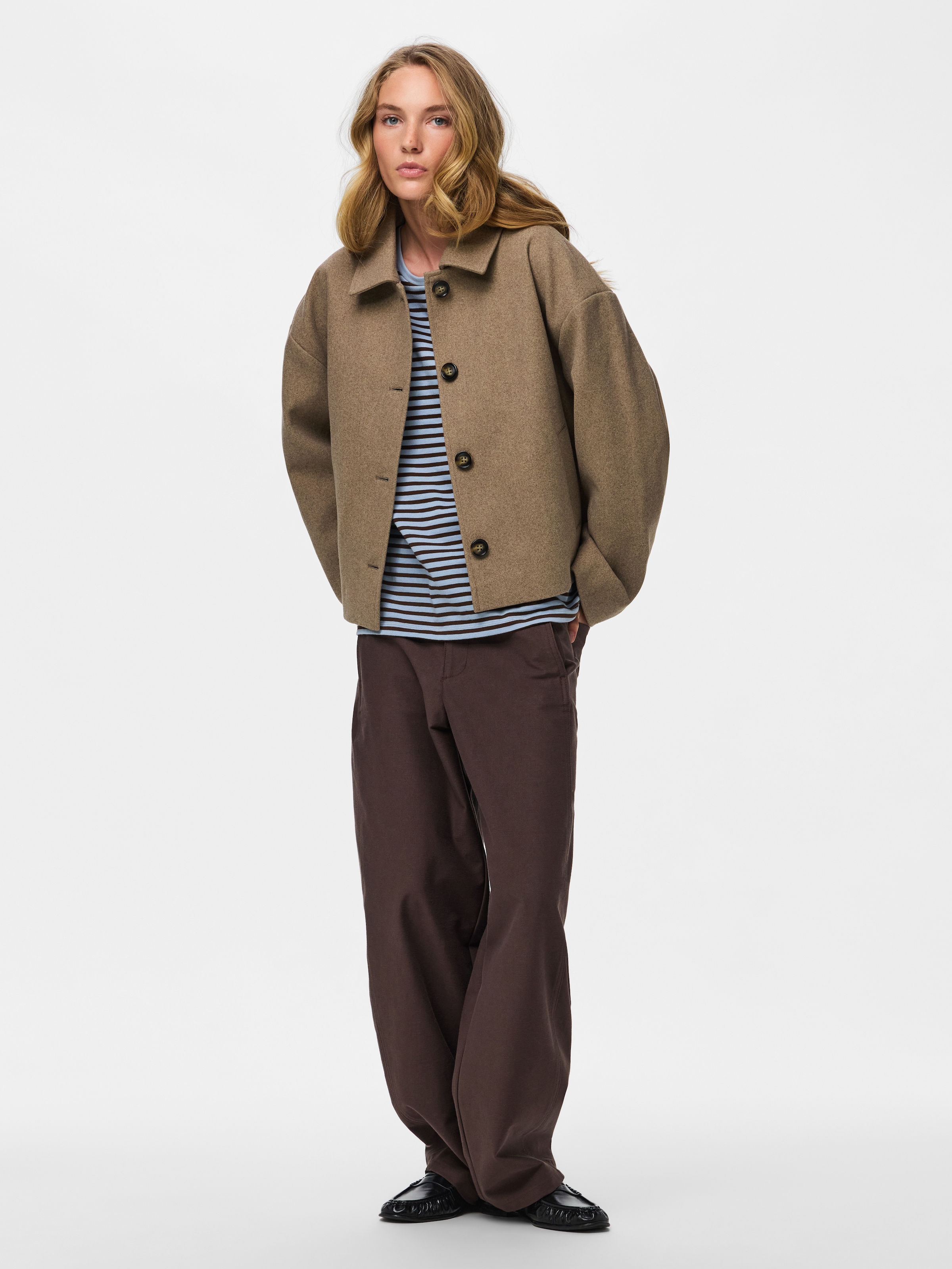 pieces Veste courte »PCAYA SHORT COAT NOOS BC« fibre synthétique