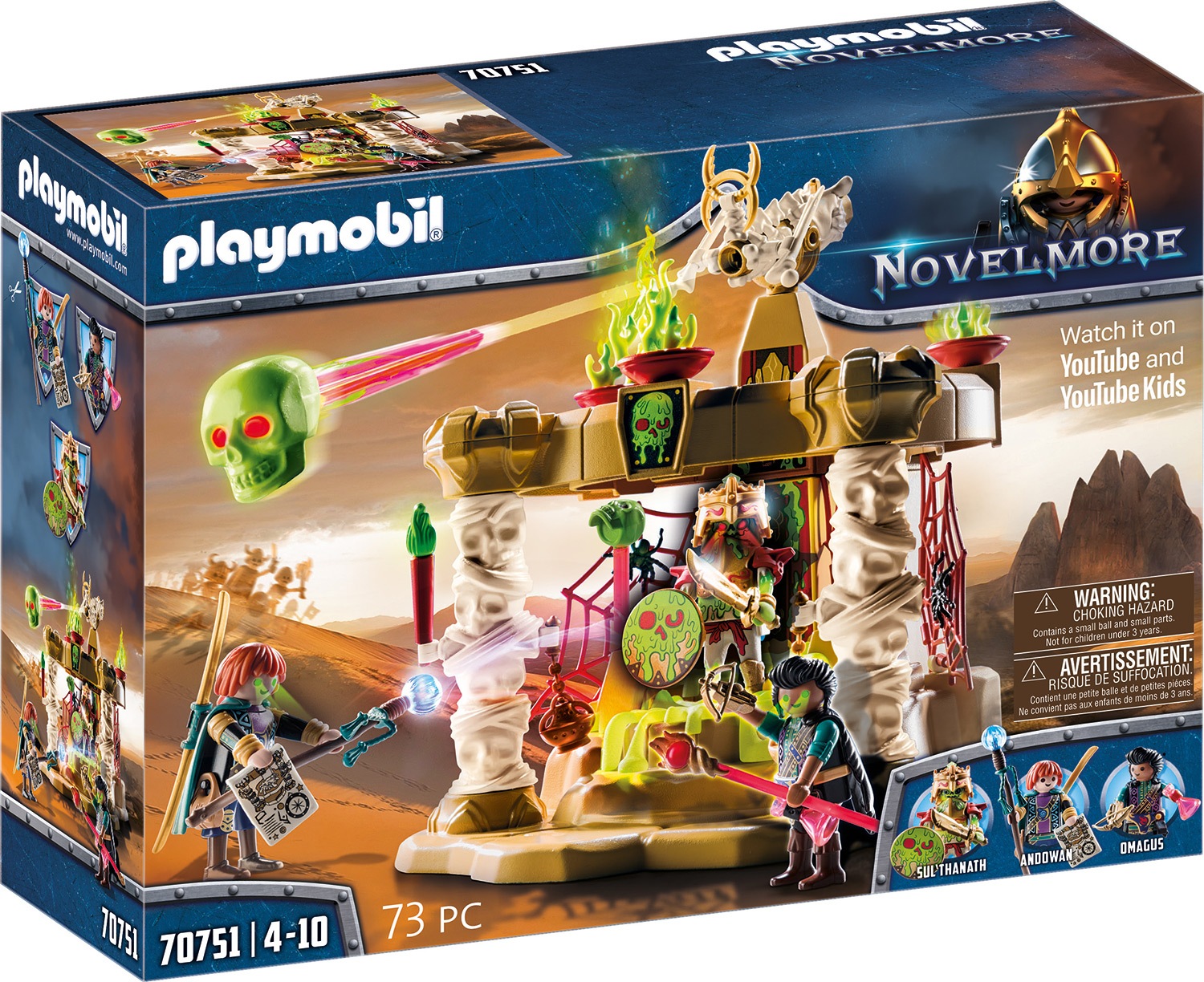 Image of Playmobil® Konstruktions-Spielset »Sal'ahari Sands - Tempel der Skelettarmee (70751), Novelmore«, (73 St.), Made in Germany bei Ackermann Versand Schweiz