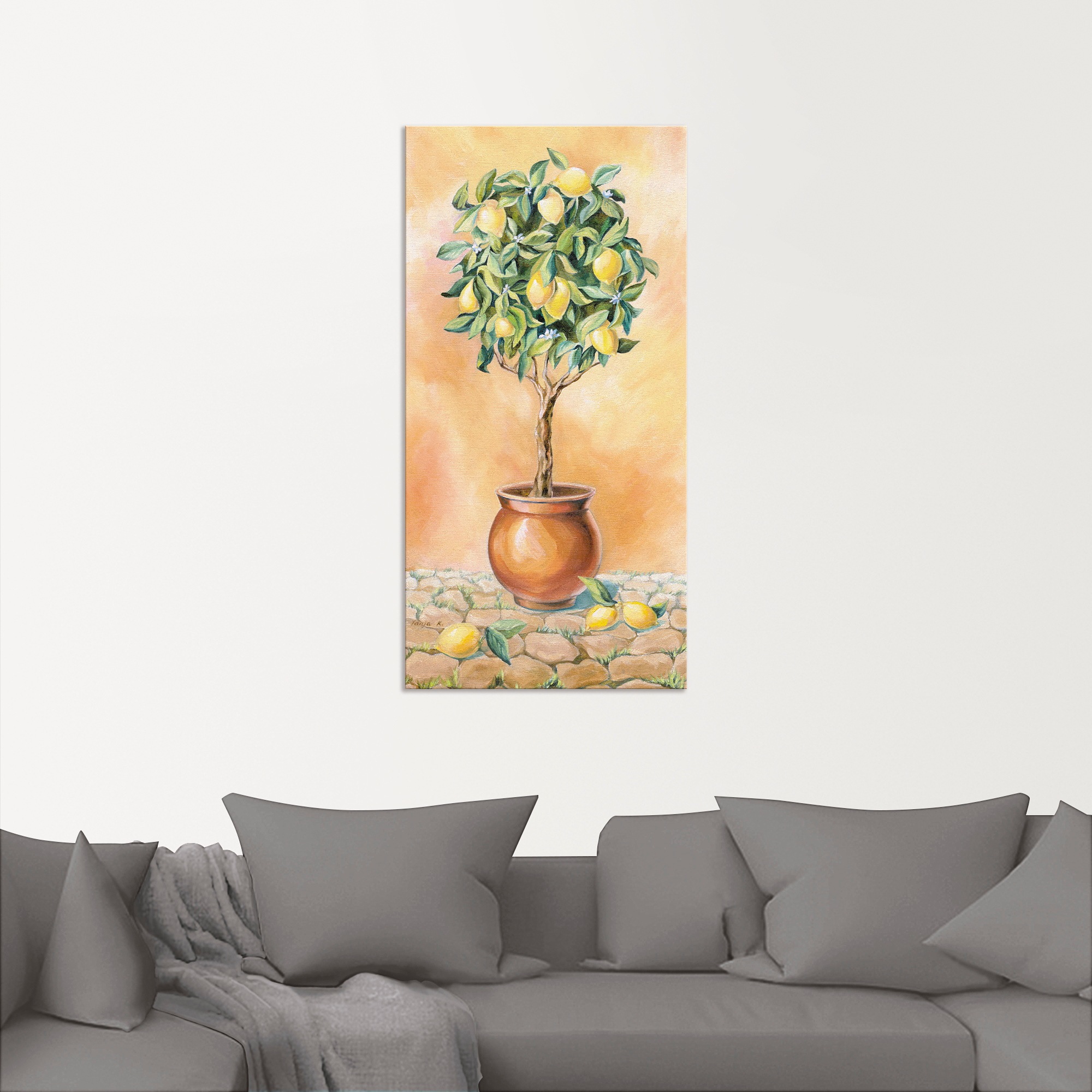 Artland Wandbild »Zitronenbaum I«, Pflanzen, (1 St.), als Alubild, Outdoorbild, Leinwandbild in verschied. Grössen