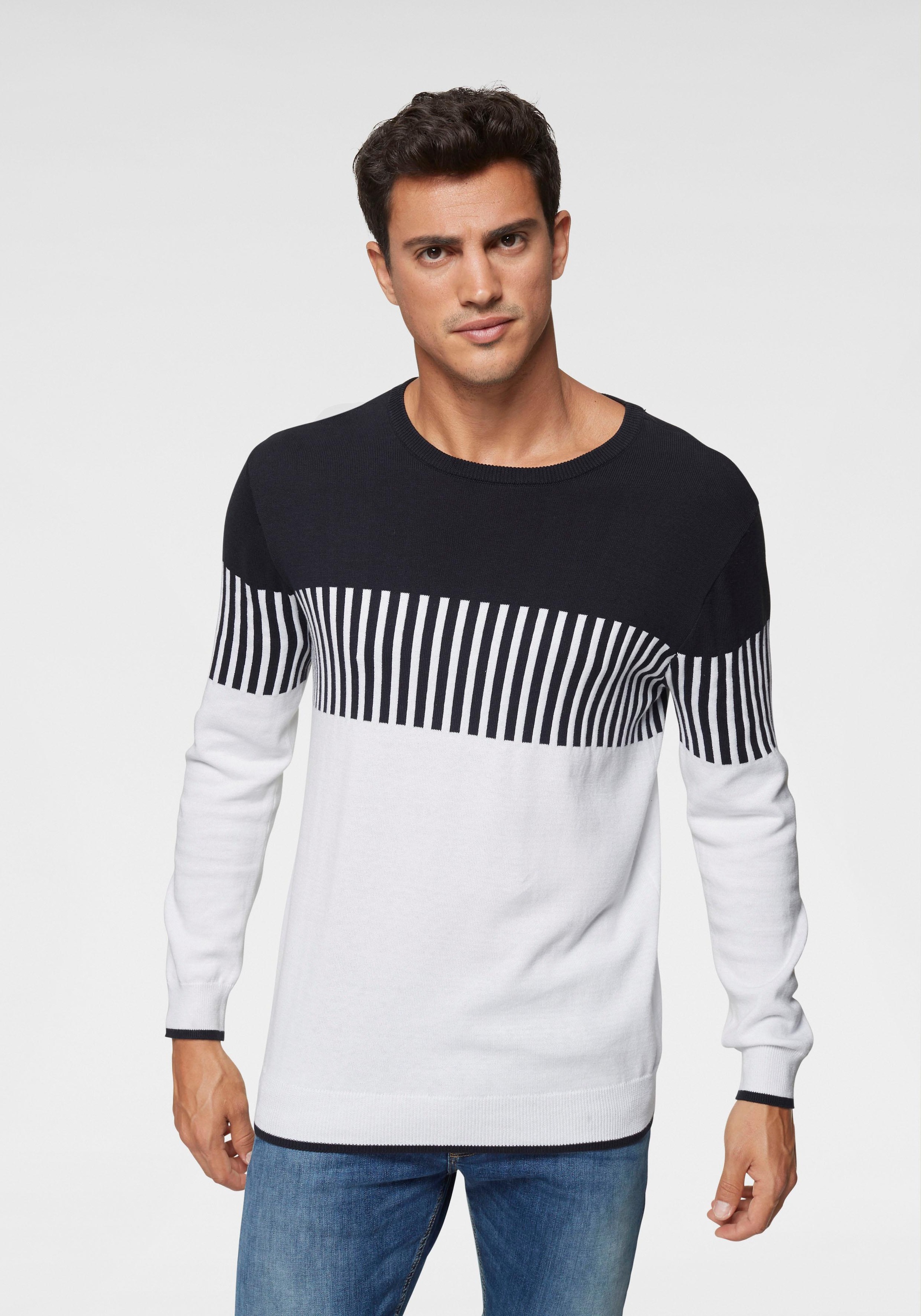 Image of GUIDO MARIA KRETSCHMER Strickpullover, Colourblocking- Optik bei Ackermann Versand Schweiz