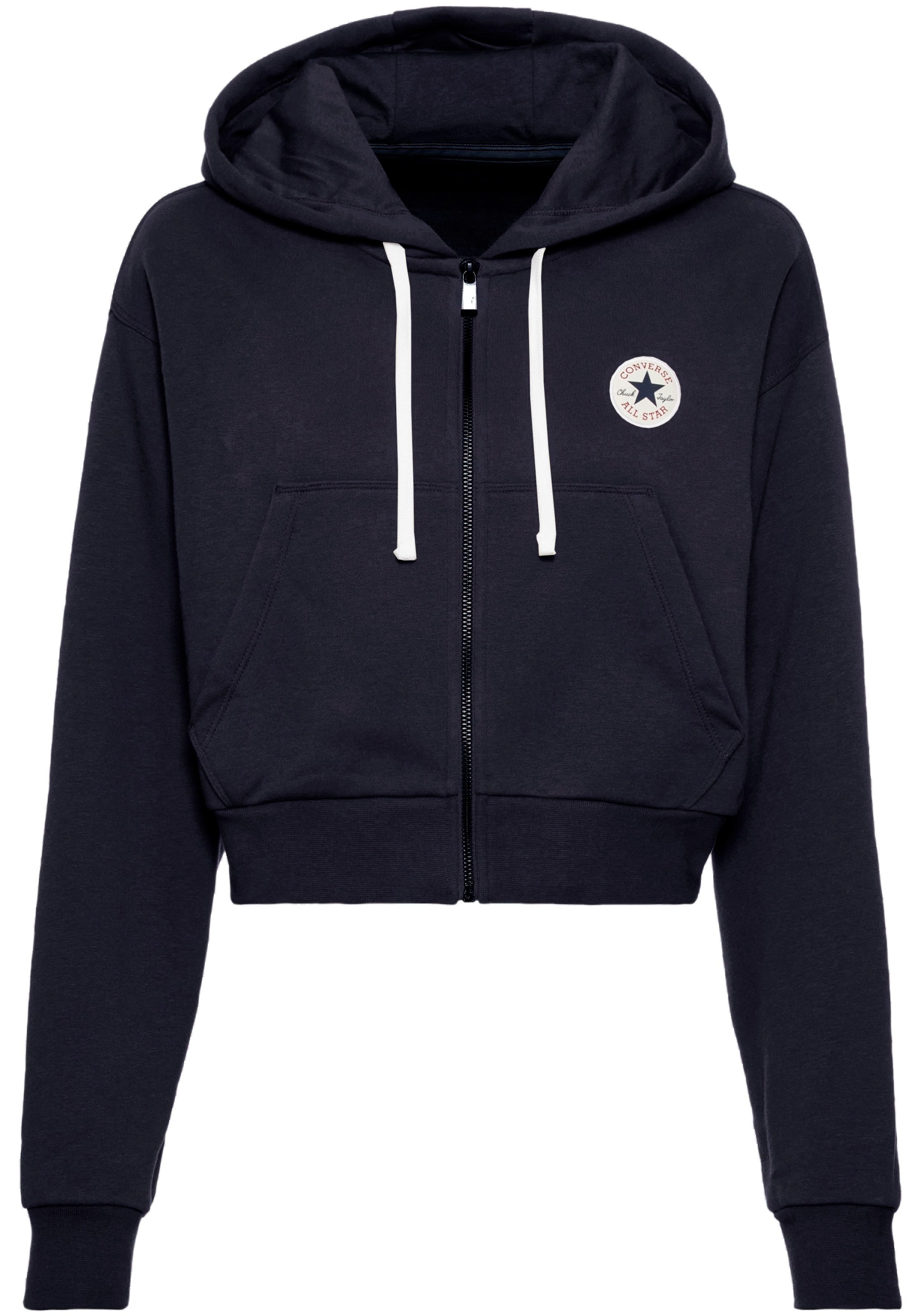 Converse Sweatjacke »WOMEN'S CONVERSE RETRO FULL-ZIP HOODIE«, cropped
